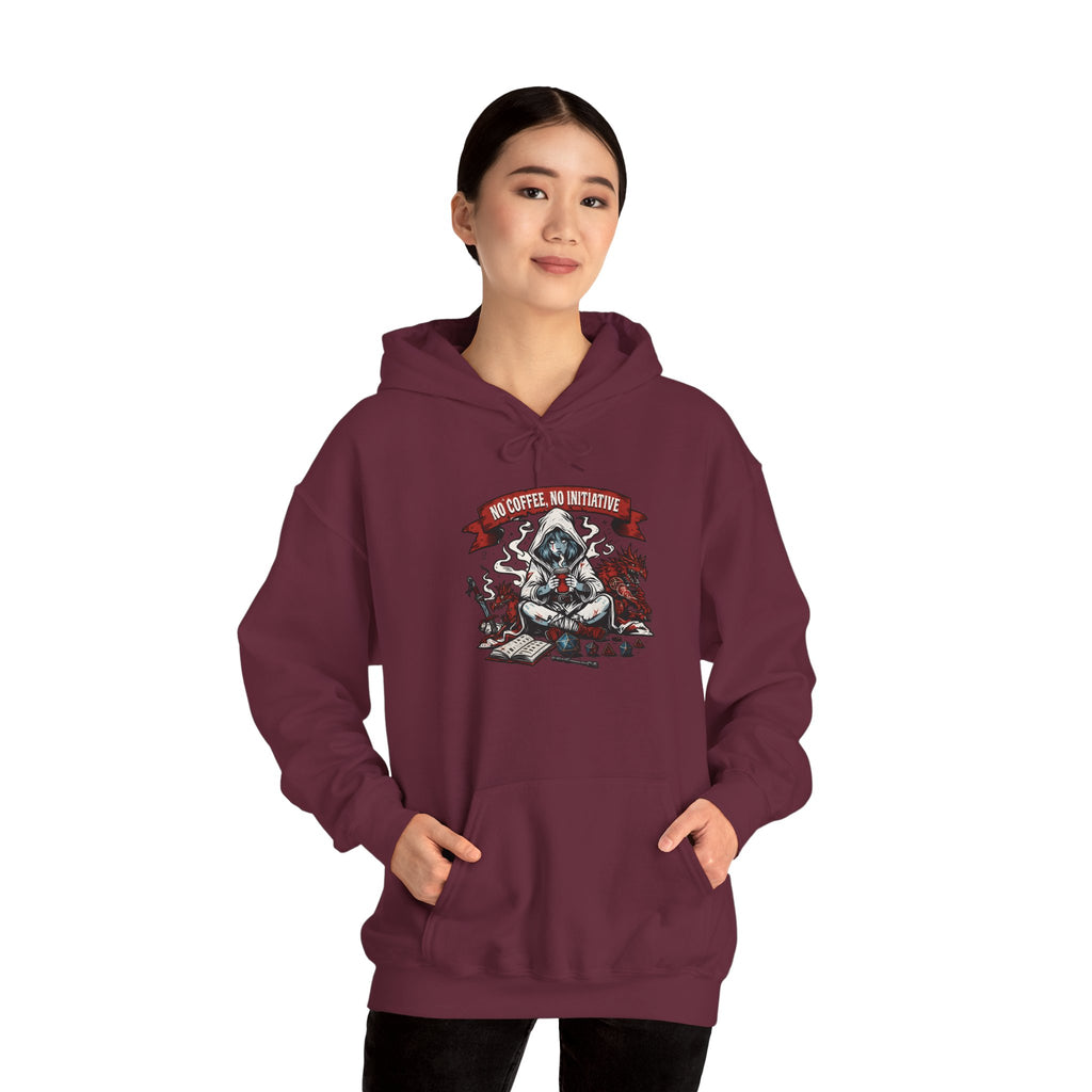 No Coffee, No Initiative | Fantasy RPG Hoodie