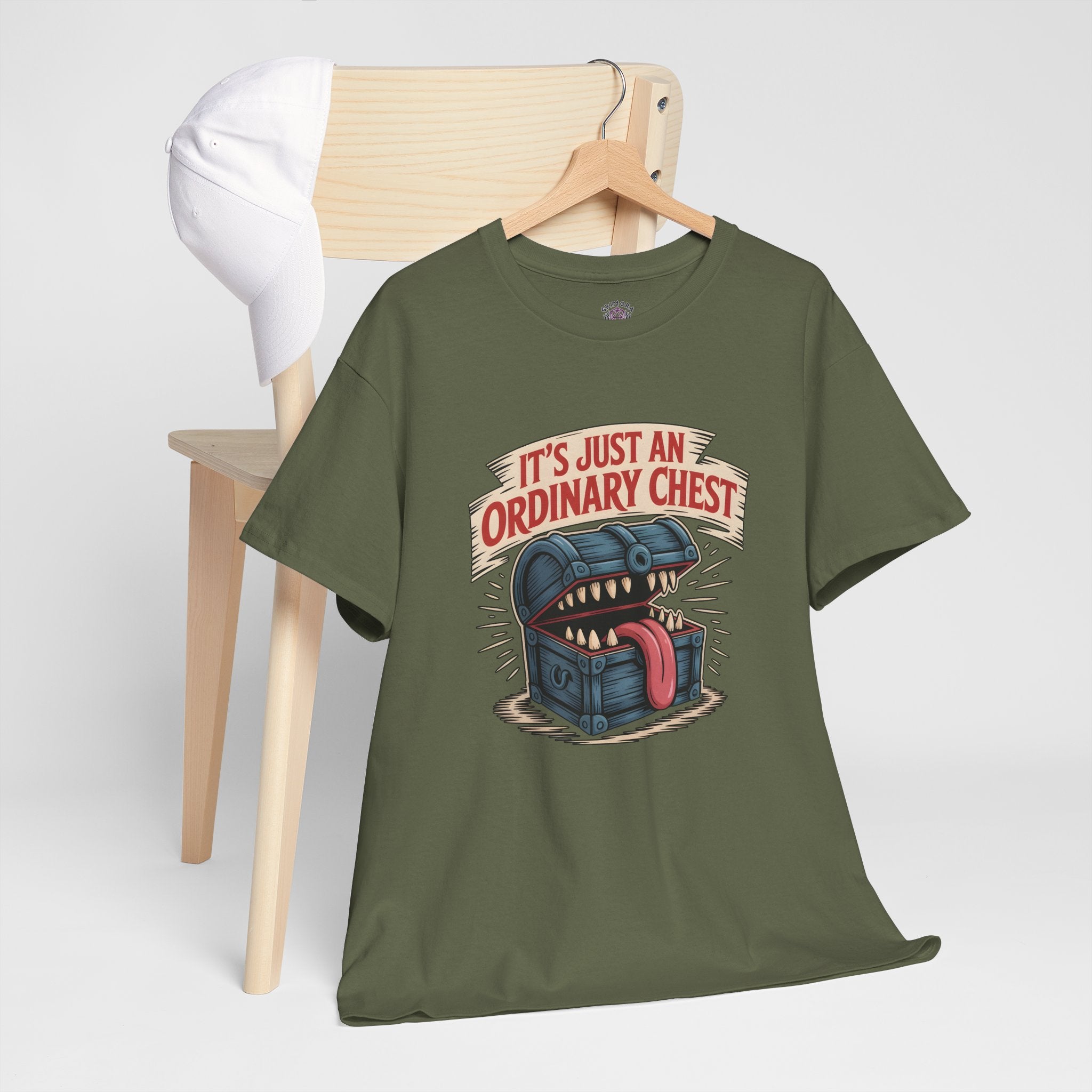 "It's Just An Ordinary Chest" — Mimic monster T-shirt