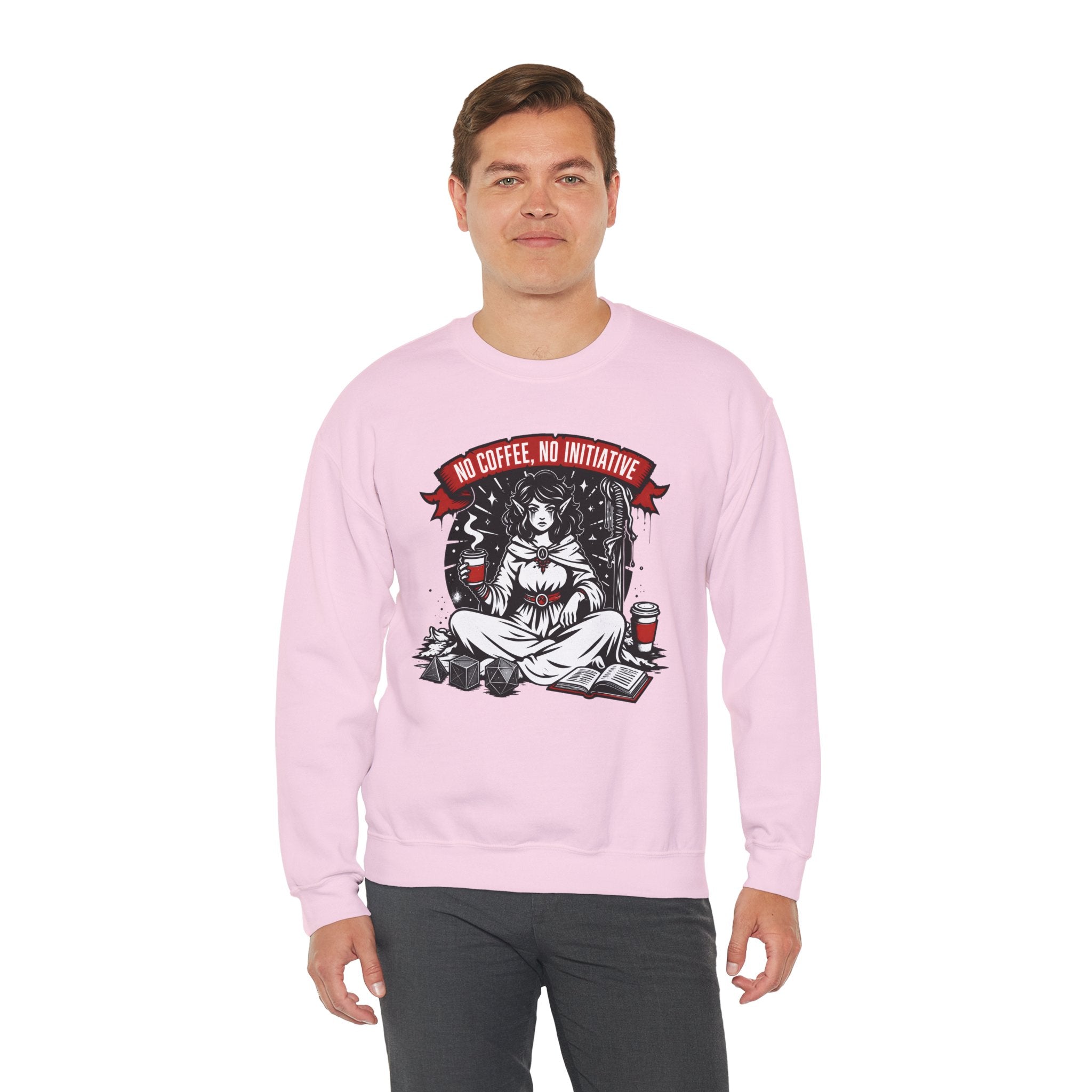 No Coffee, No Initiative | Fantasy RPG Sweatshirt