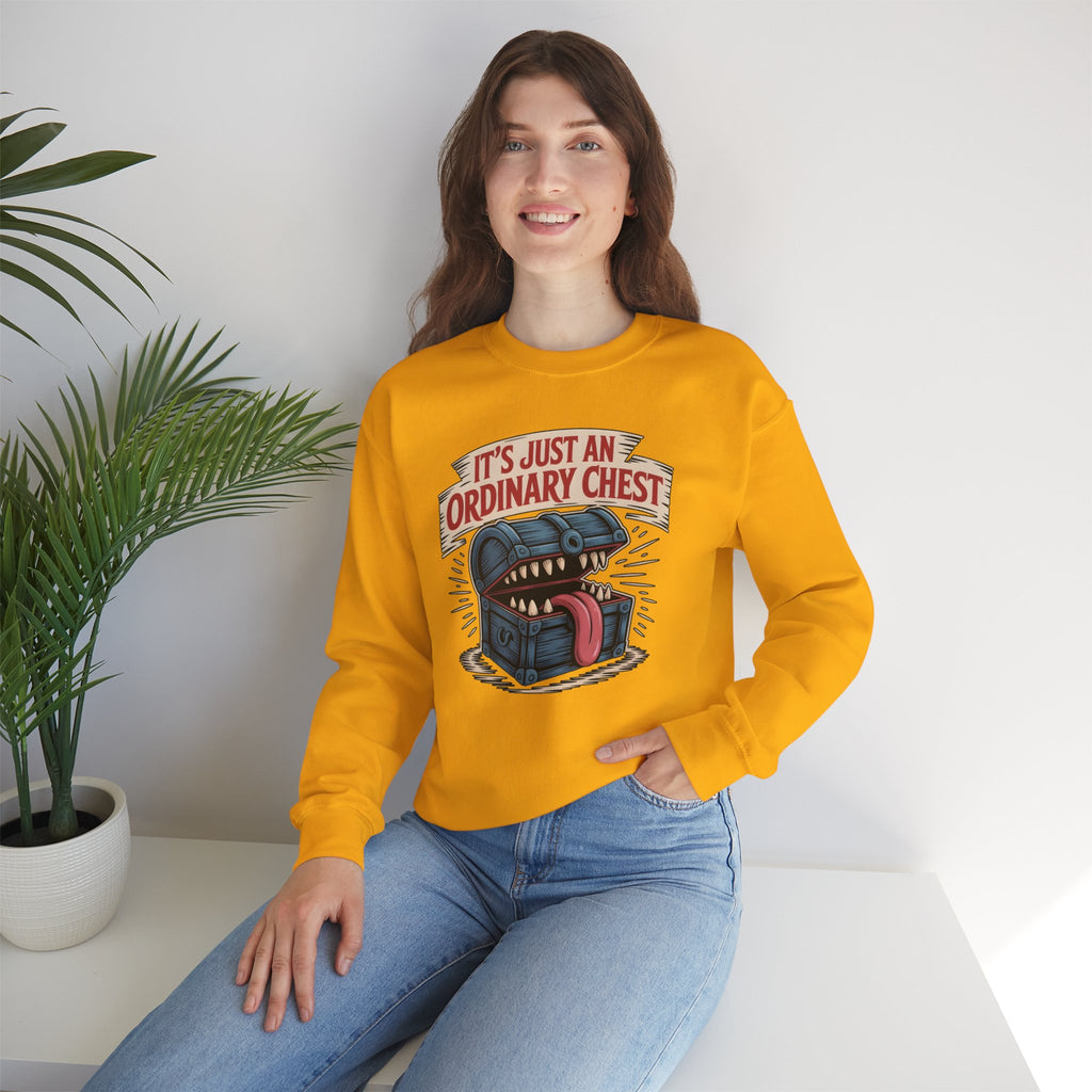 "It's Just An Ordinary Chest" — Mimic monster Sweatshirt