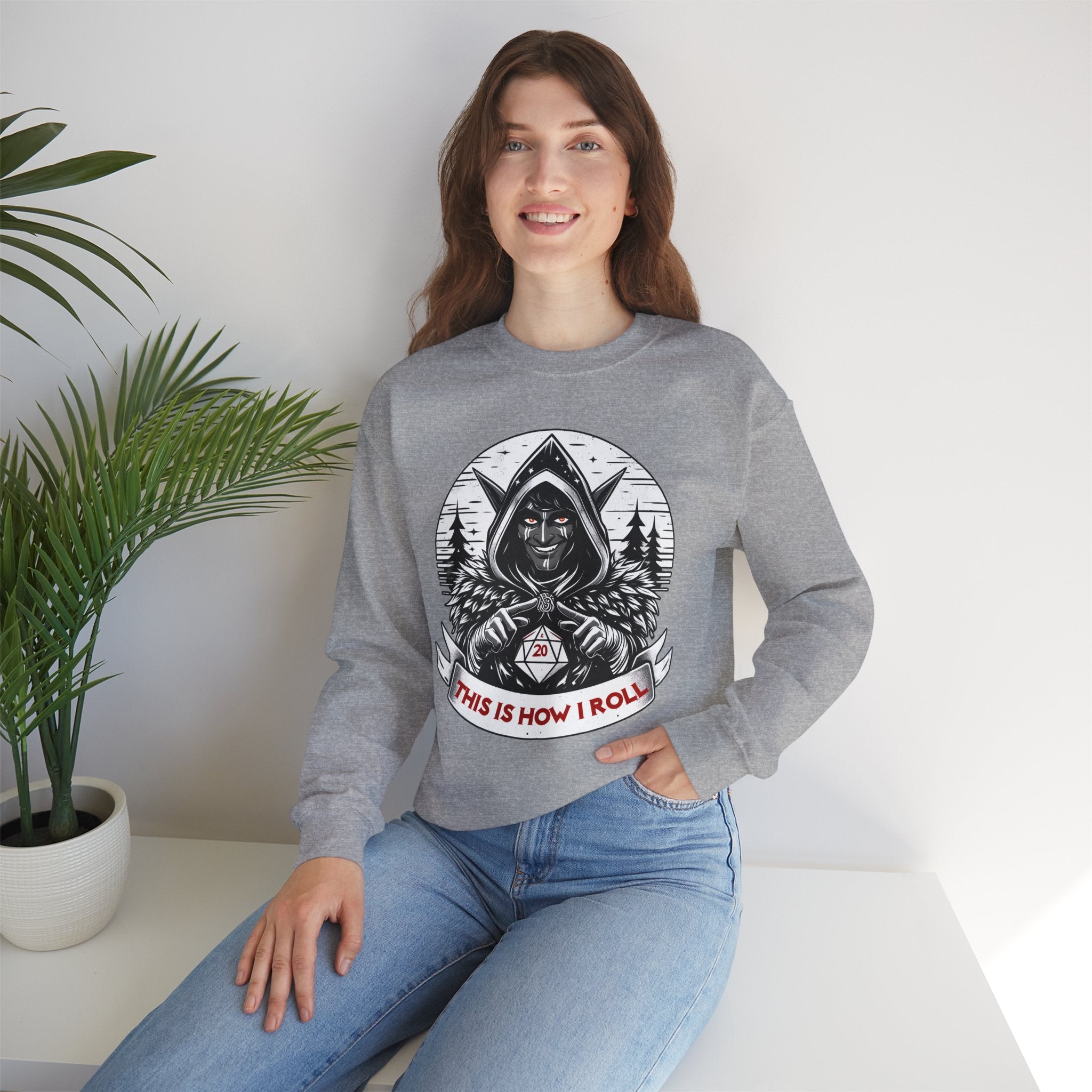 This Is How I Roll D20 Sweatshirt
