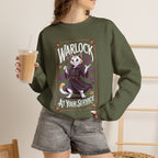 Warlock Cat at Your Serivece D&D Sweatshirt | Cat Lover RPG Gift