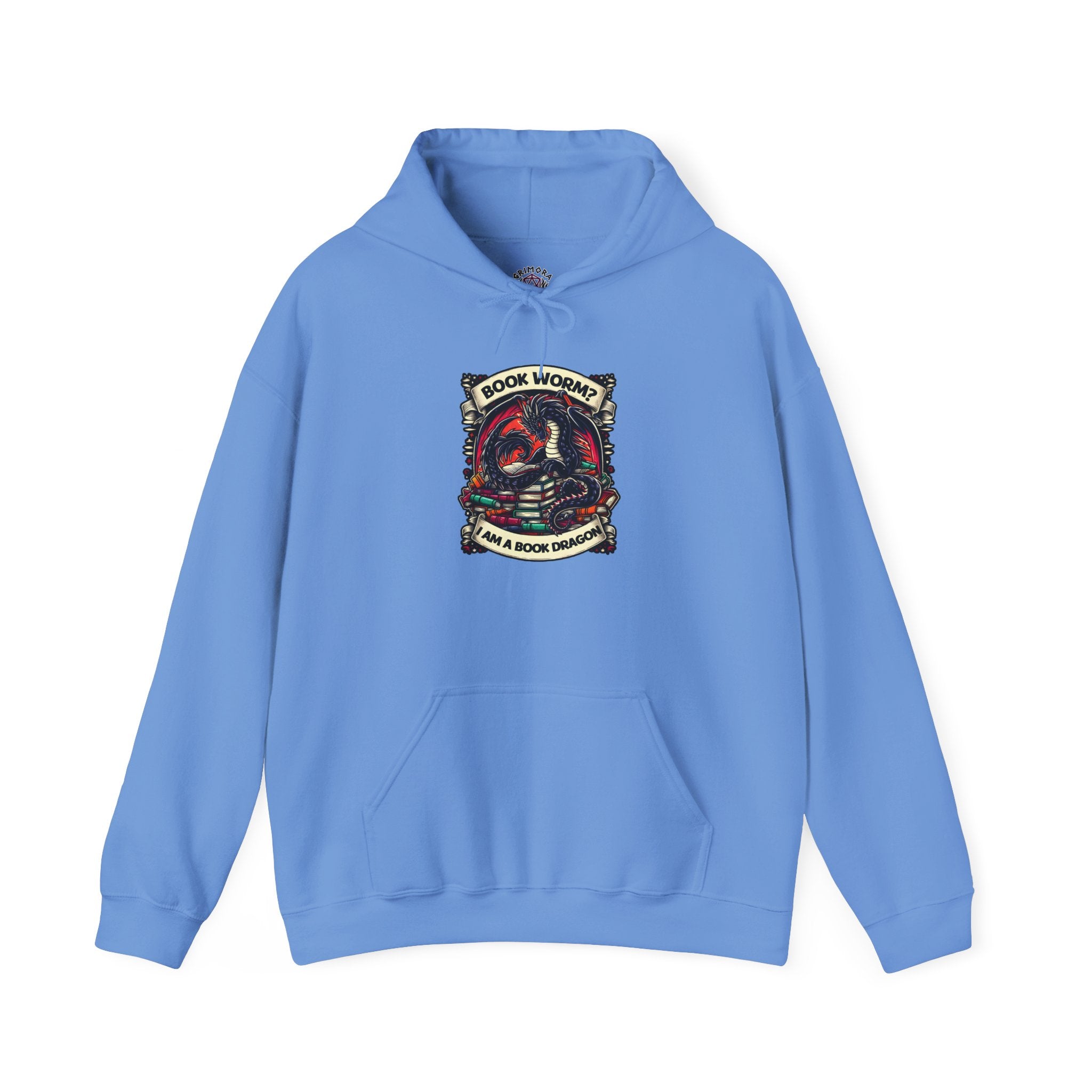 Book Worm? I Am a Book Dragon, Fantasy Reader Hoodie