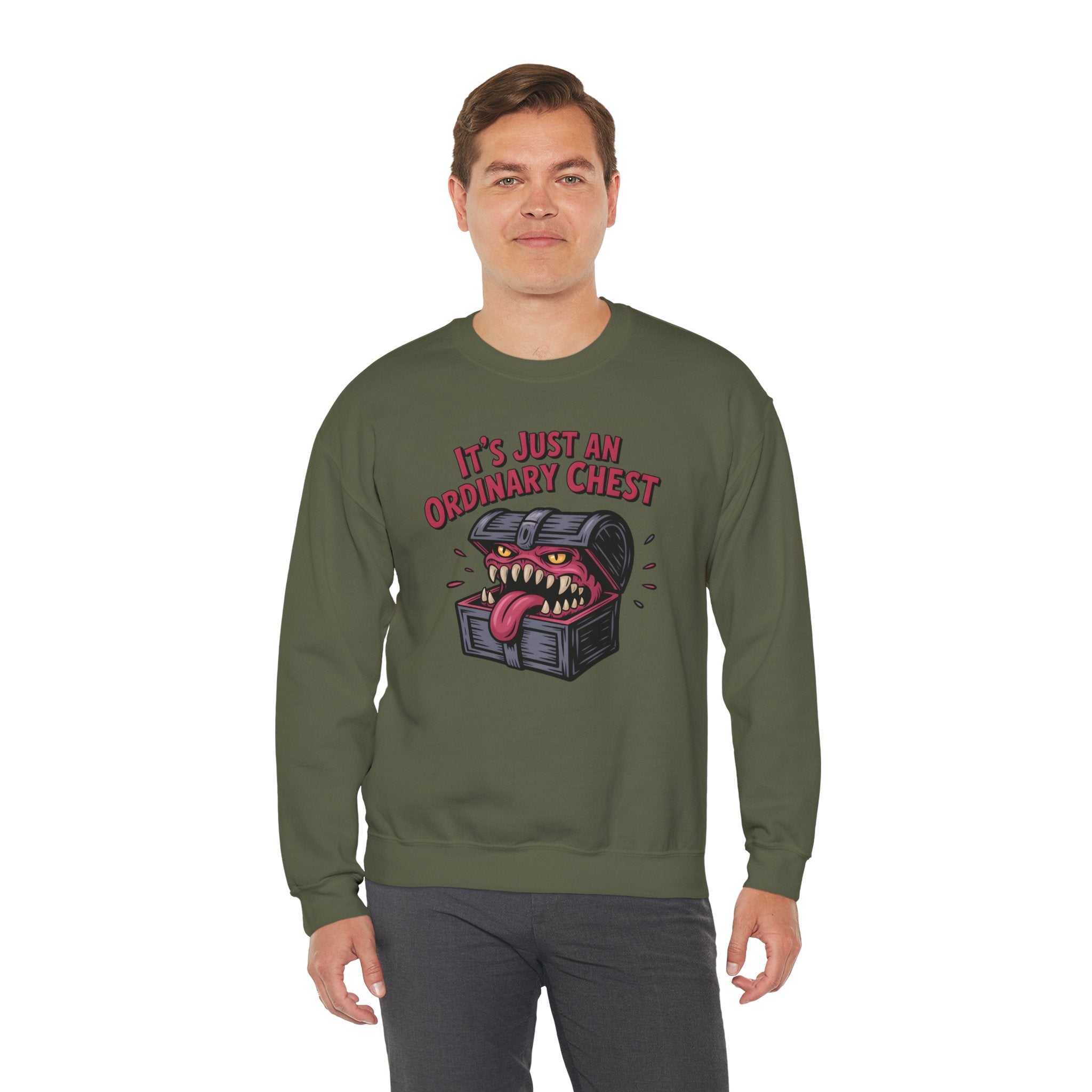 "It's Just An Ordinary Chest" — Mimic monster Sweatshirt