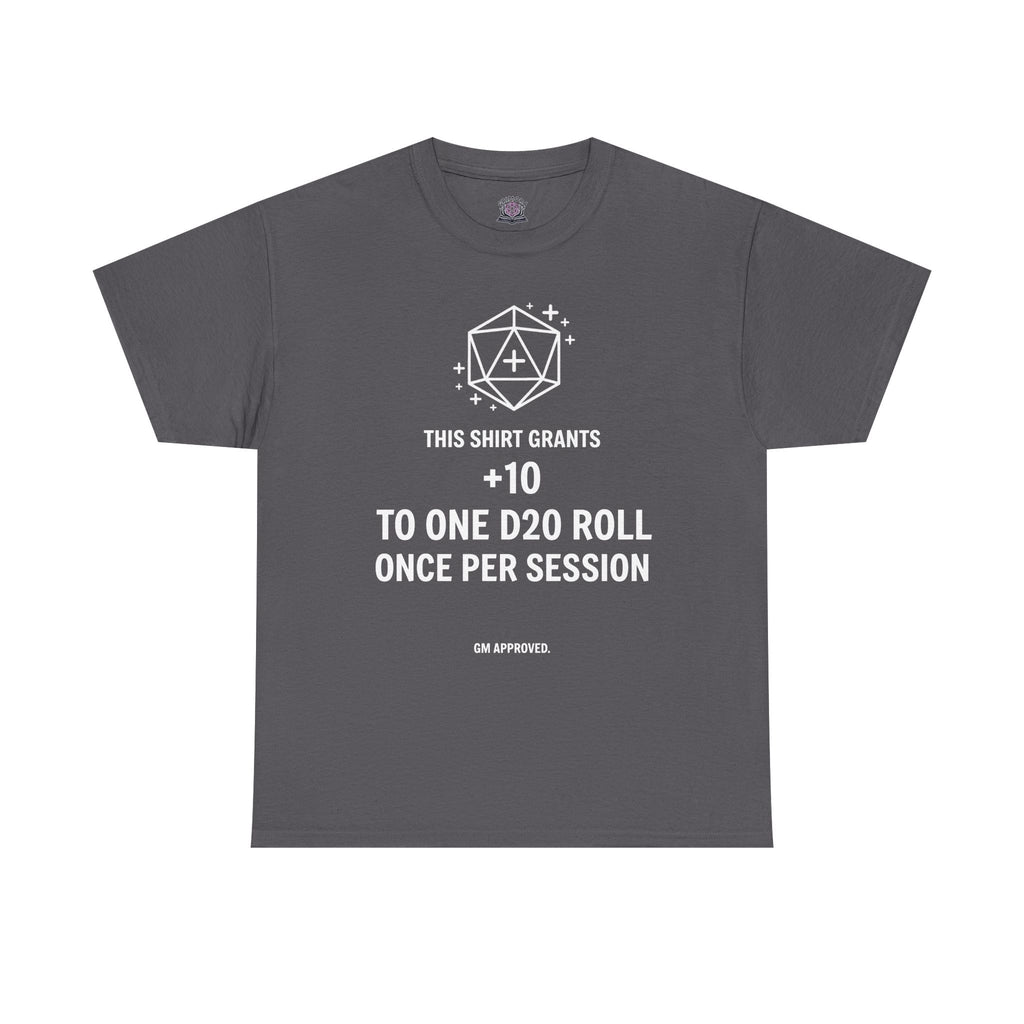 Dice roll plus modifier T-shirt | D20 RPG Personalizable T-shirt
