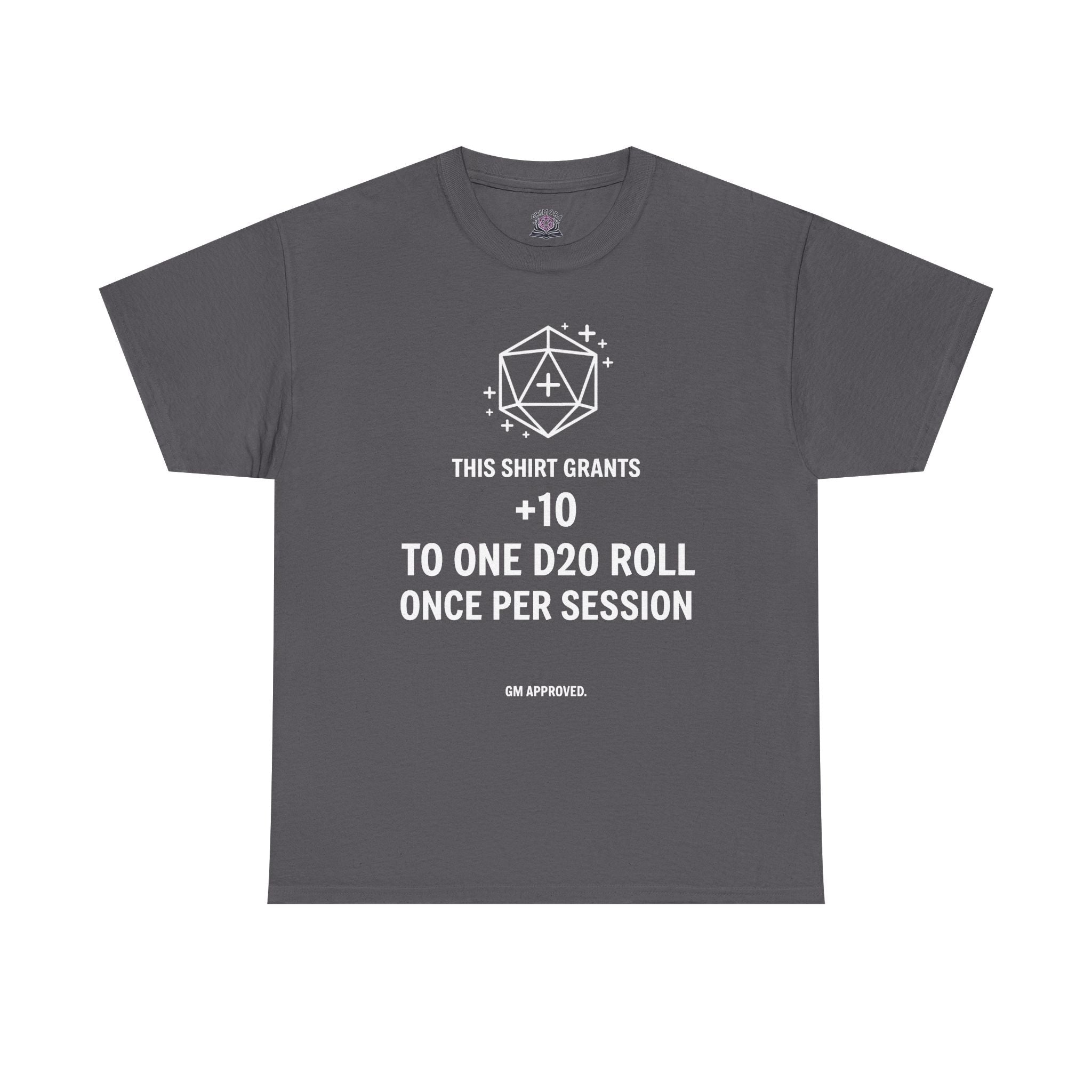 Dice roll plus modifier T-shirt | D20 RPG Personalizable T-shirt