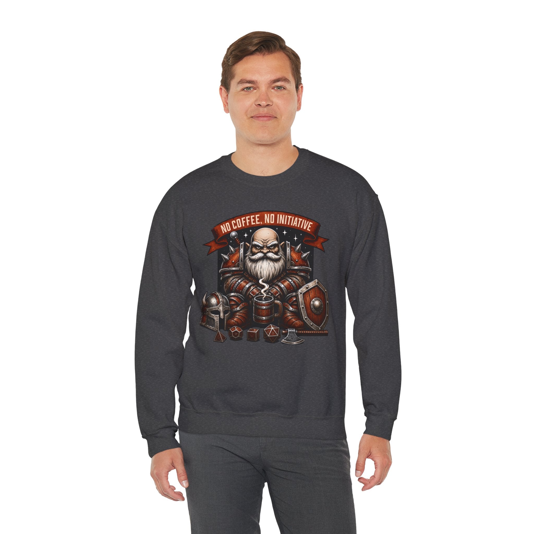 No Coffee, No Initiative | Fantasy RPG Sweatshirt