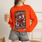 Sorcerer Cat at Your Service D&D Sweatshirt | Cat Lover RPG Gift