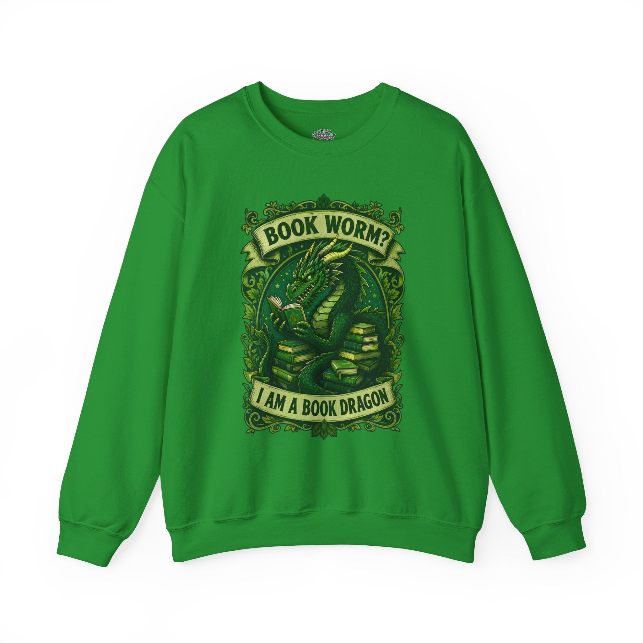 Book Worm? I Am a Book Dragon, Fantasy Reader Sweatshirt