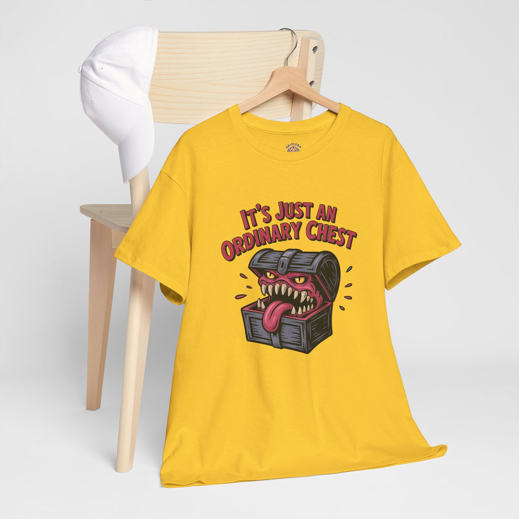 "It's Just An Ordinary Chest" — Mimic monster T-shirt