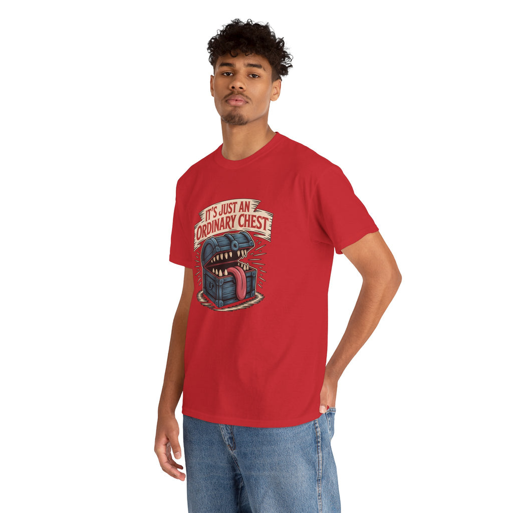 "It's Just An Ordinary Chest" — Mimic monster T-shirt