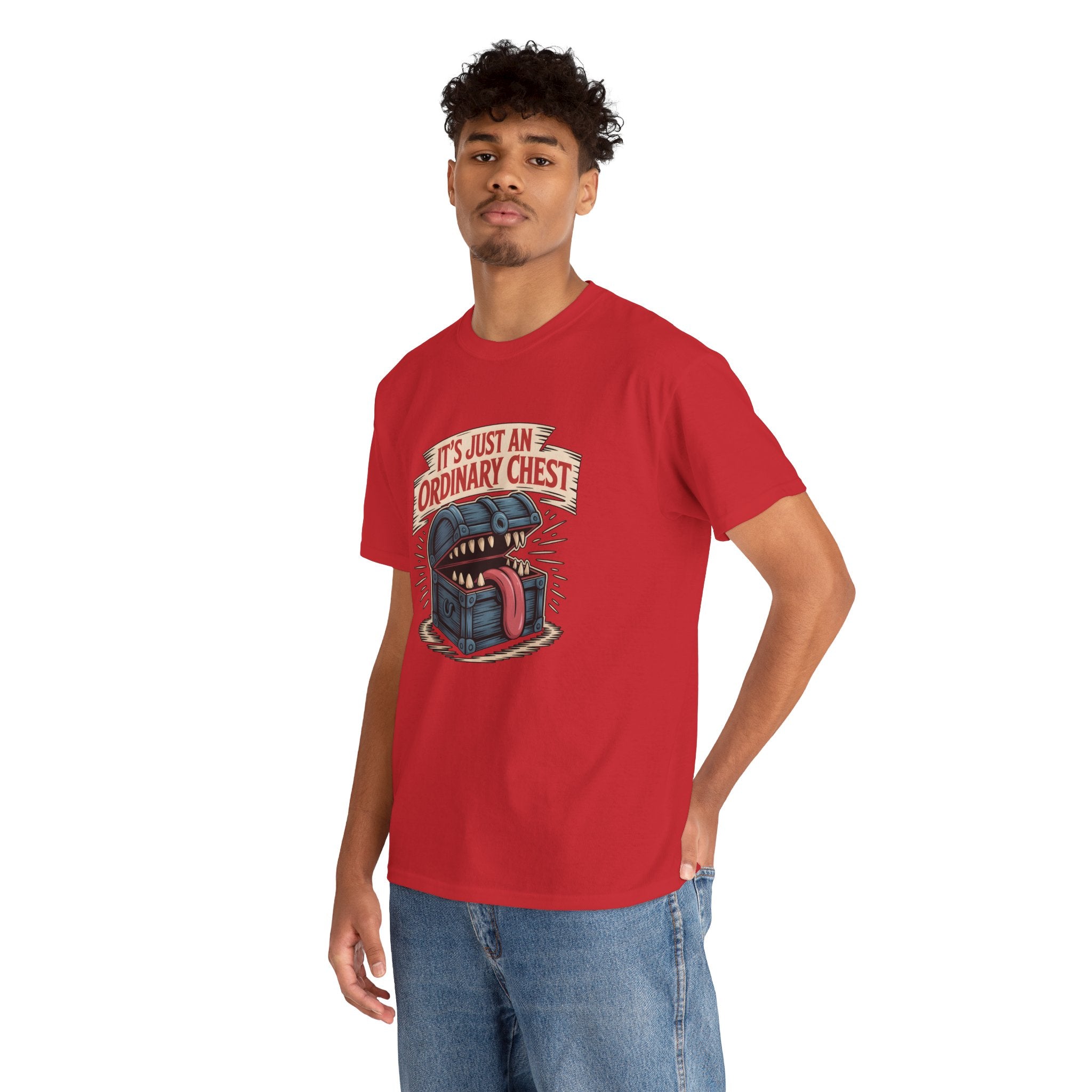 "It's Just An Ordinary Chest" — Mimic monster T-shirt