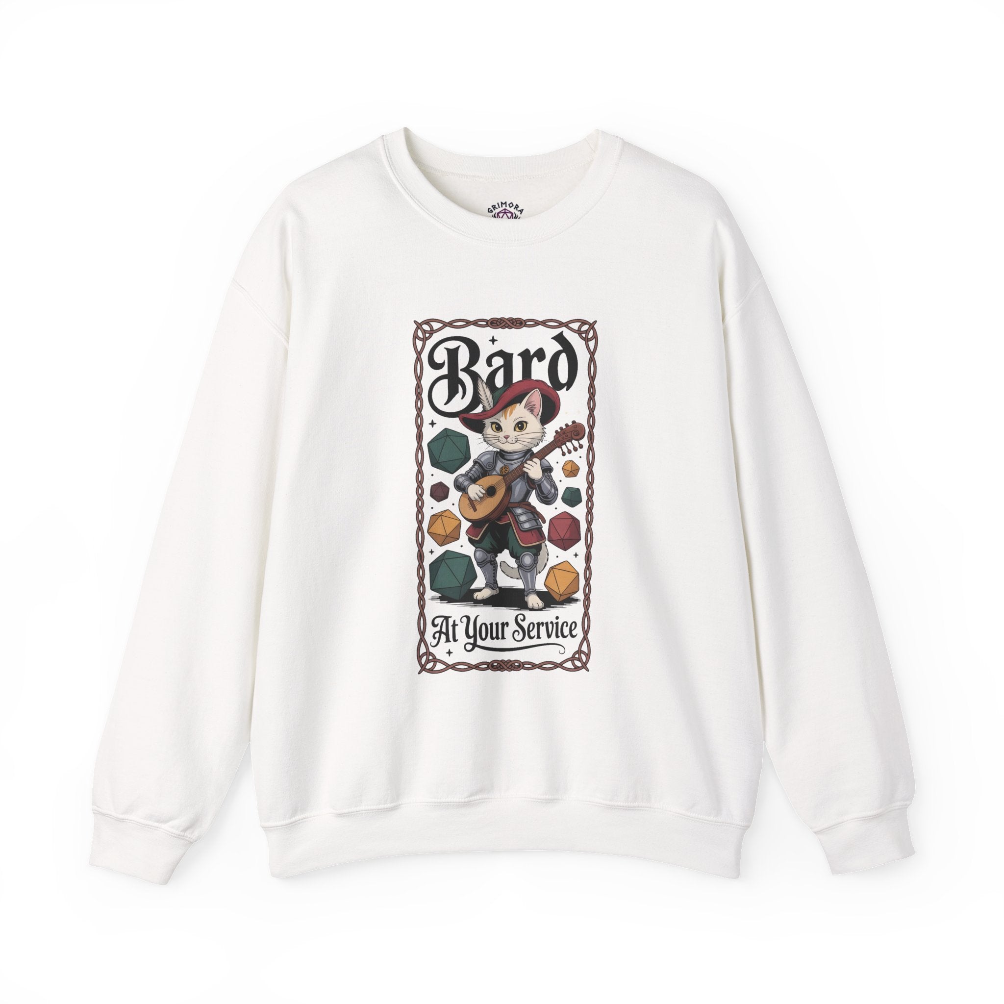 Bard Cat at Your Serivece D&D Sweatshirt | Cat Lover RPG Gift