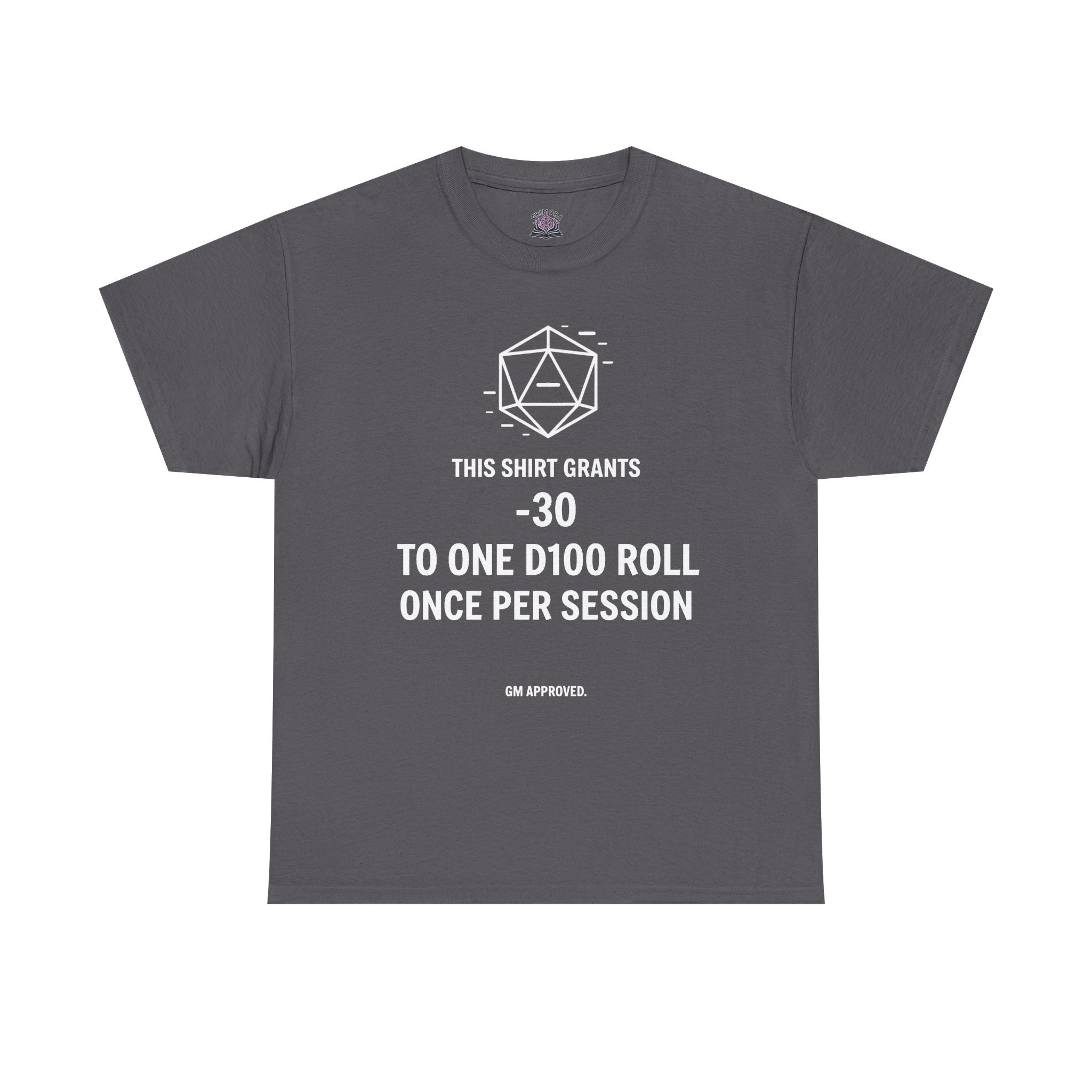 Dice roll minus modifier T-shirt | RPG Personalizable