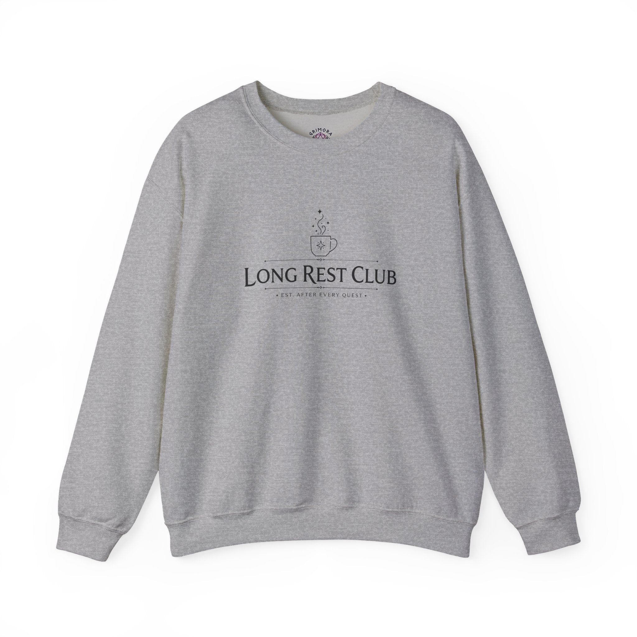Long Rest Club – Est. After Every Quest | Fantasy RPG Sweatshirt