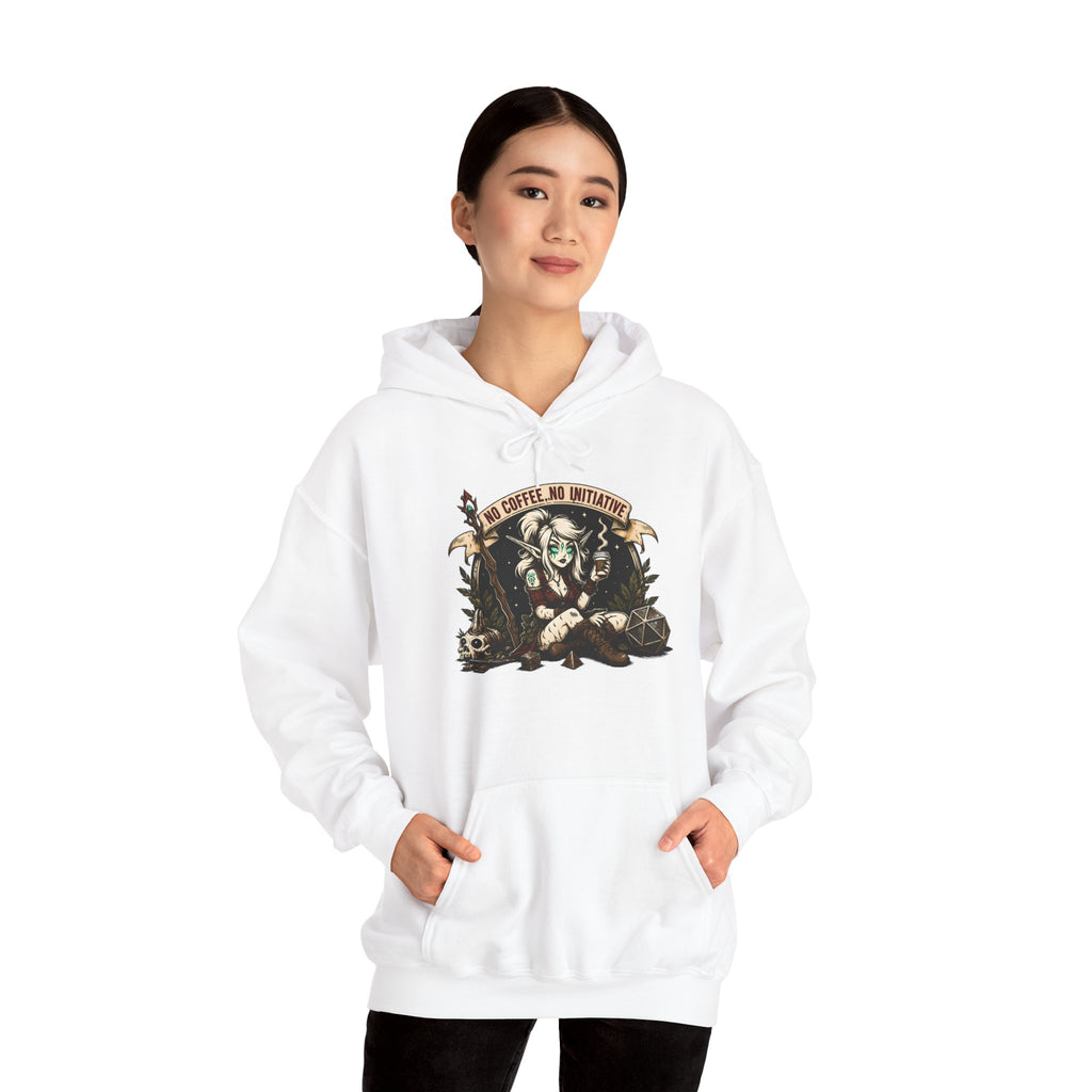 No Coffee, No Initiative | Fantasy RPG Hoodie