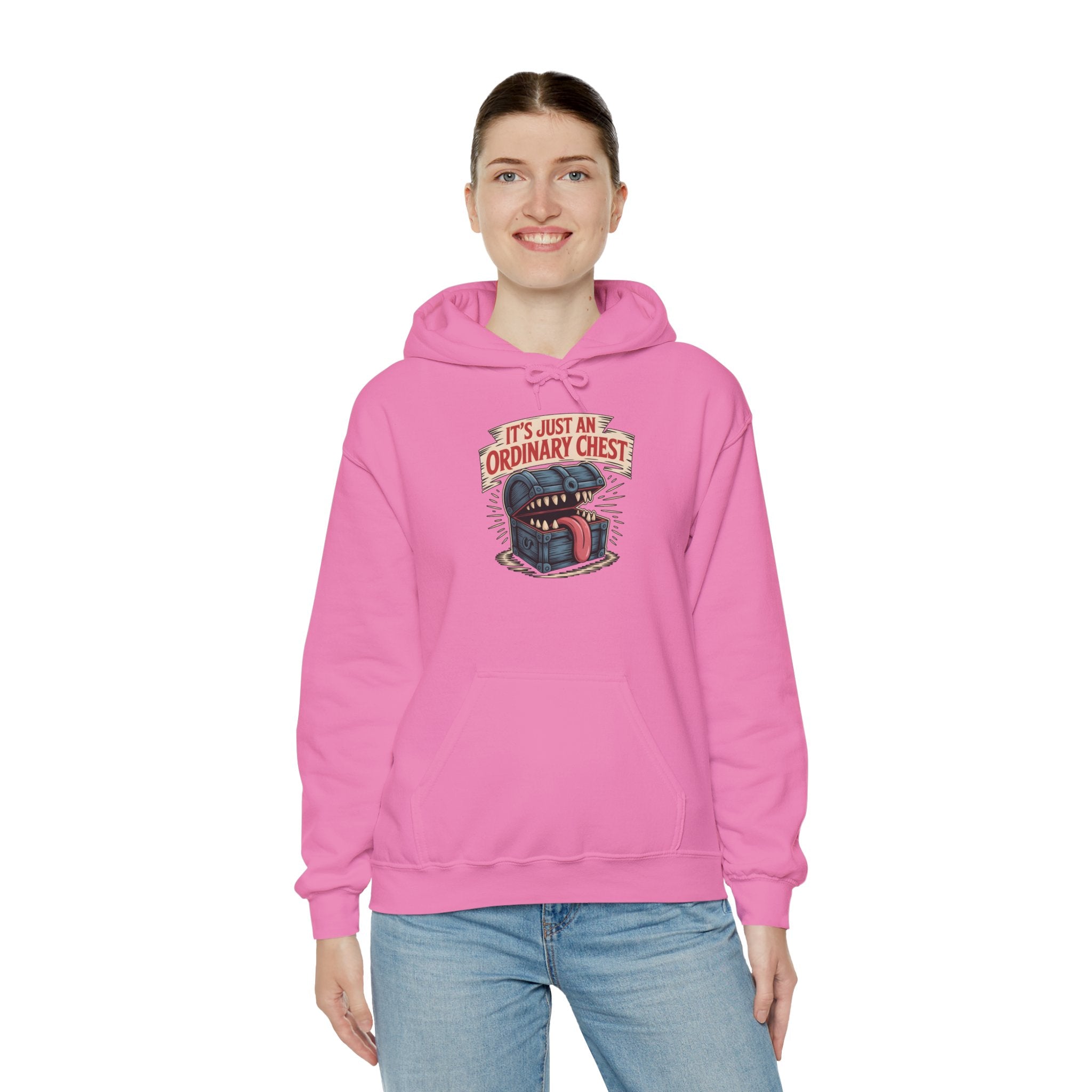 "It's Just An Ordinary Chest" — Mimic monster Hoodie