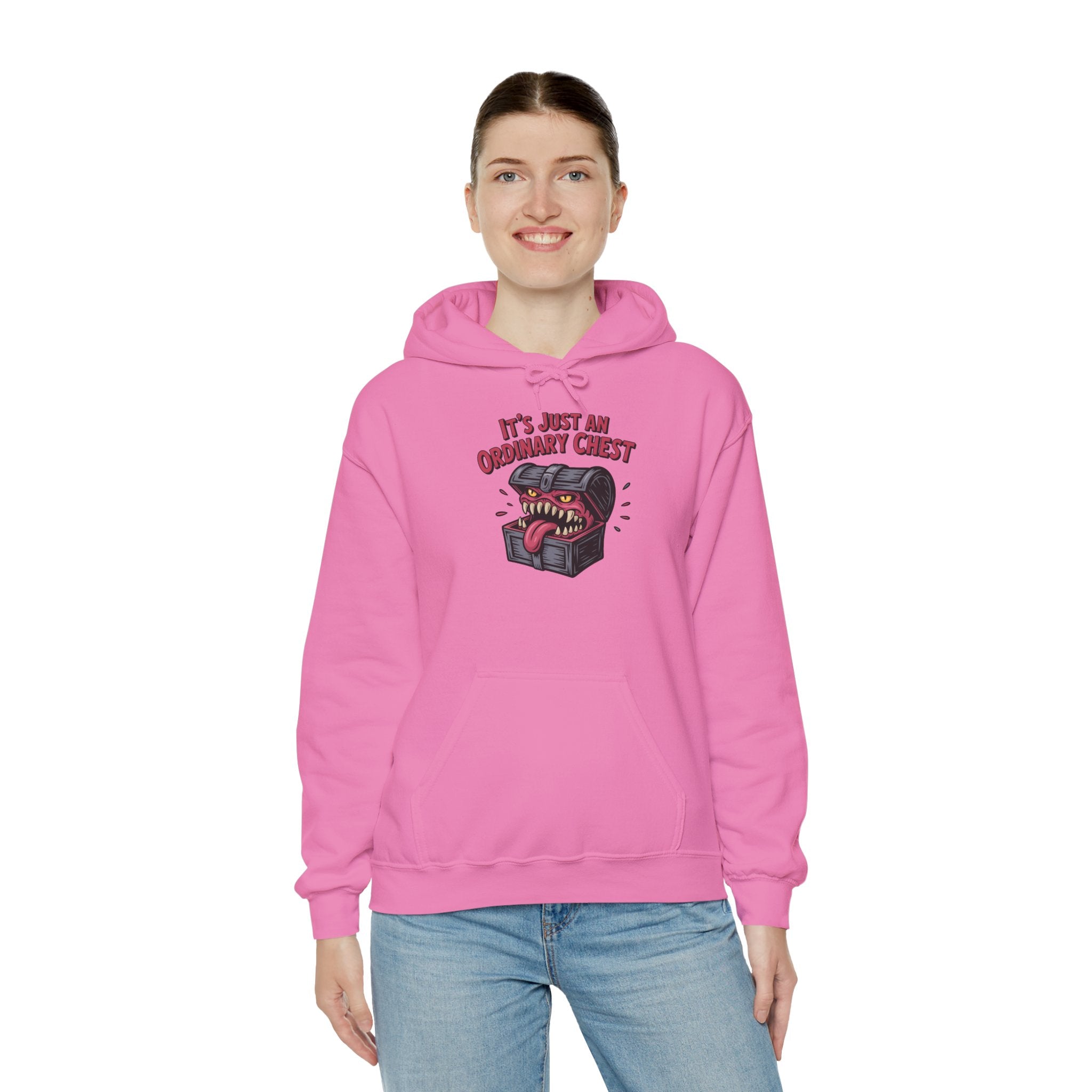 "It's Just An Ordinary Chest" — Mimic monster Hoodie