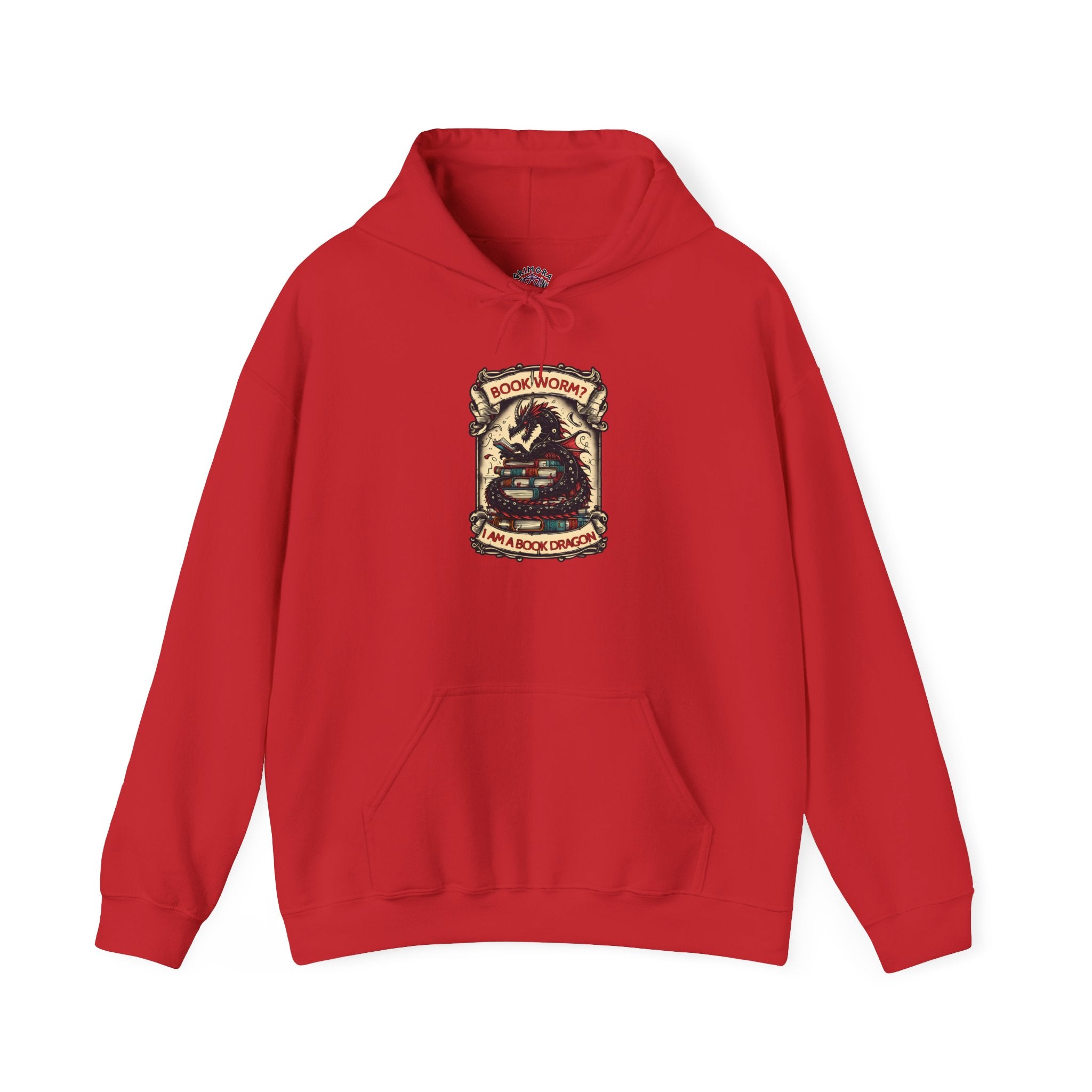 Book Worm? I Am a Book Dragon, Fantasy Reader Hoodie
