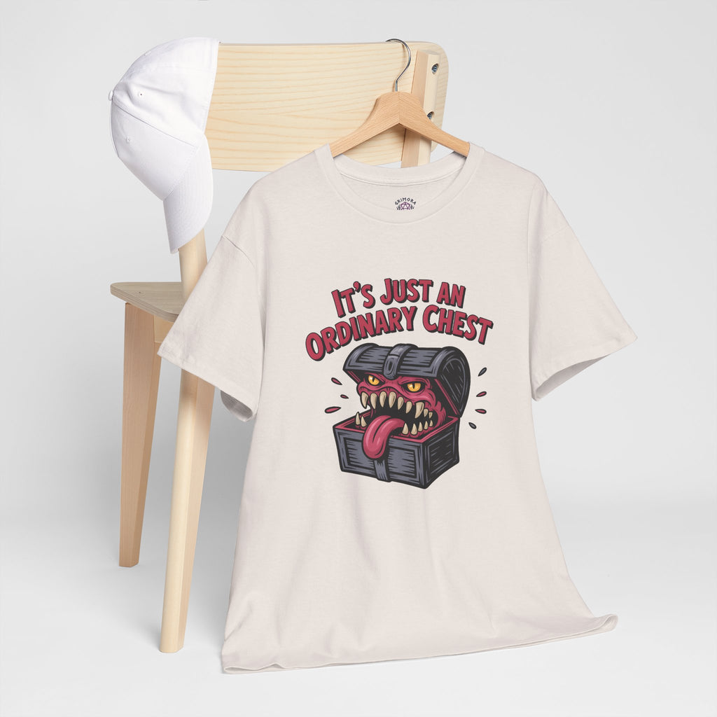 "It's Just An Ordinary Chest" — Mimic monster T-shirt