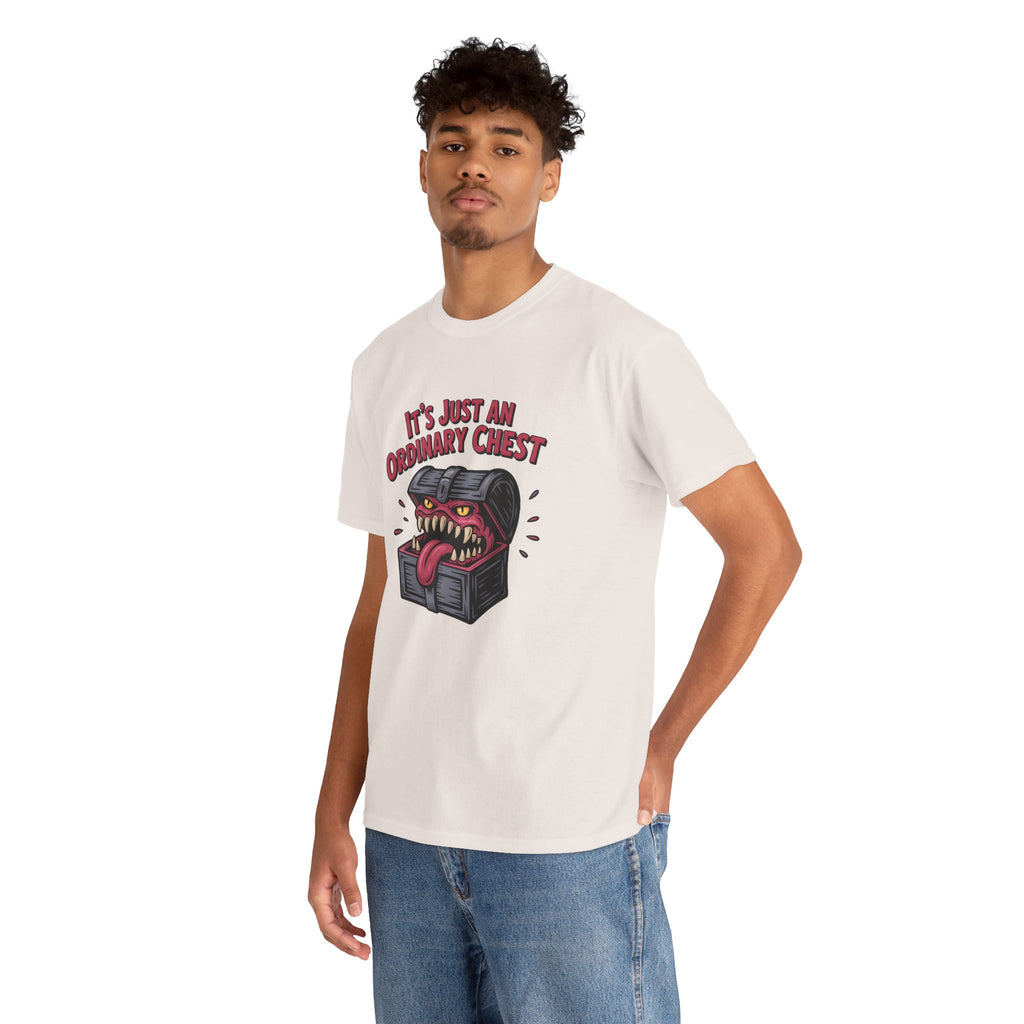 "It's Just An Ordinary Chest" — Mimic monster T-shirt