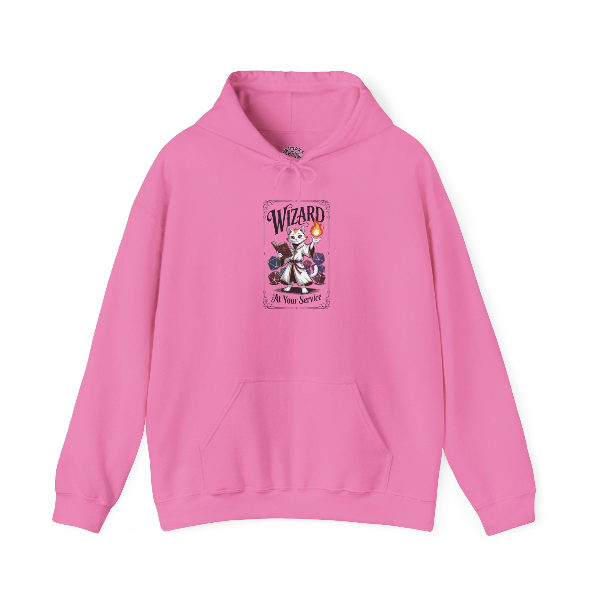 Wizard Cat at Your Serivece D&D Hoodie | Cat Lover RPG Gift