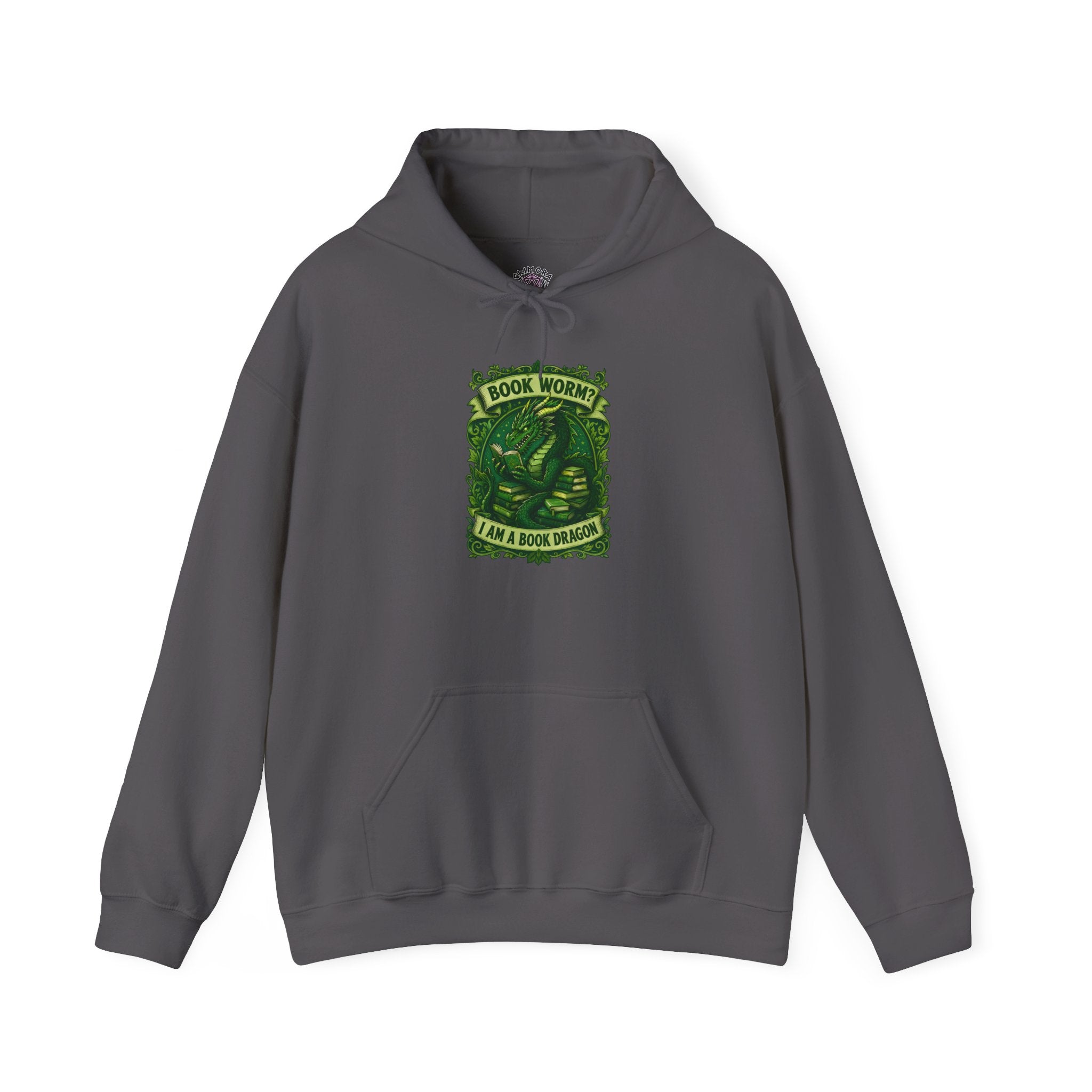 Book Worm? I Am a Book Dragon, Fantasy Reader Hoodie