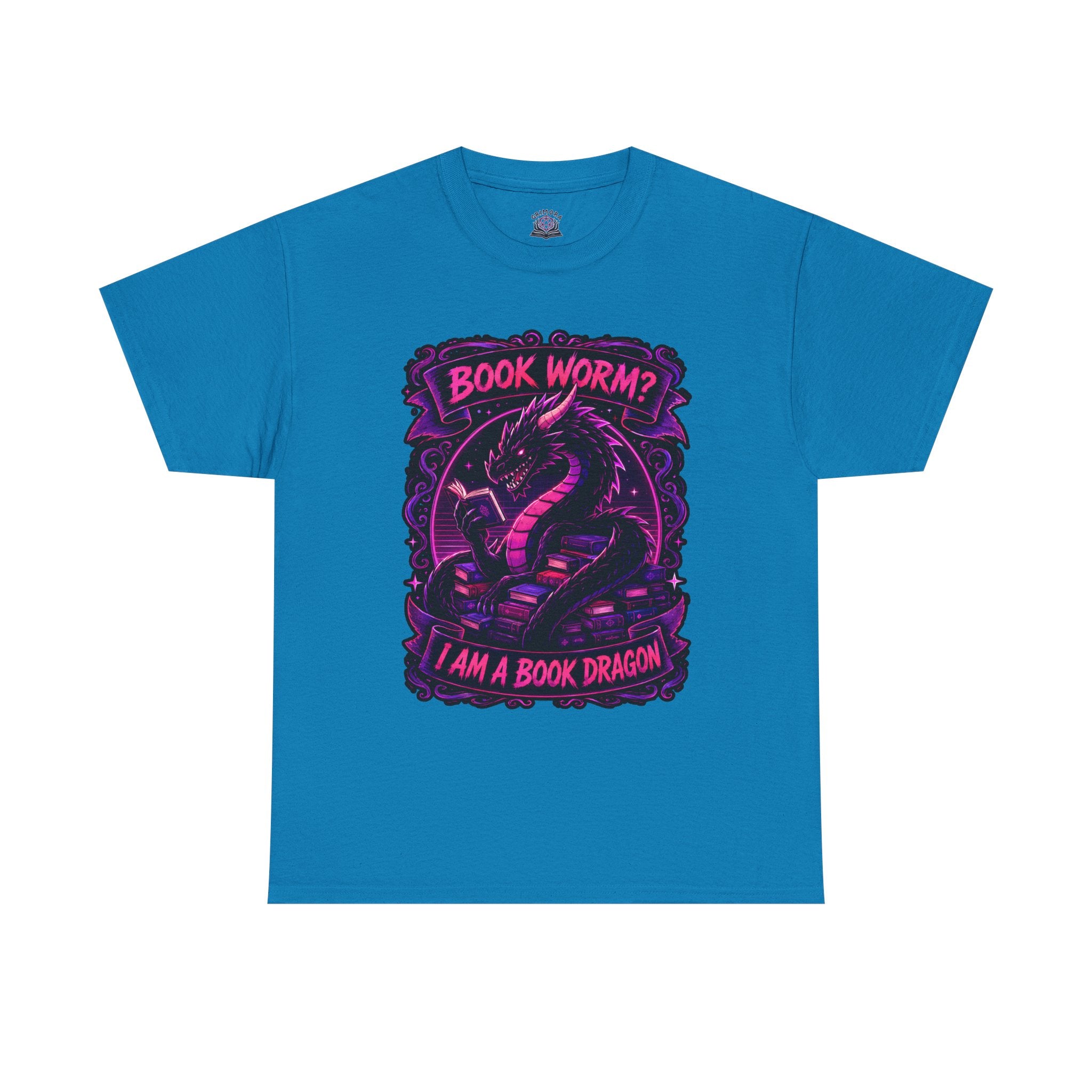 Book Worm? I Am a Book Dragon, Fantasy Reader T-shirt