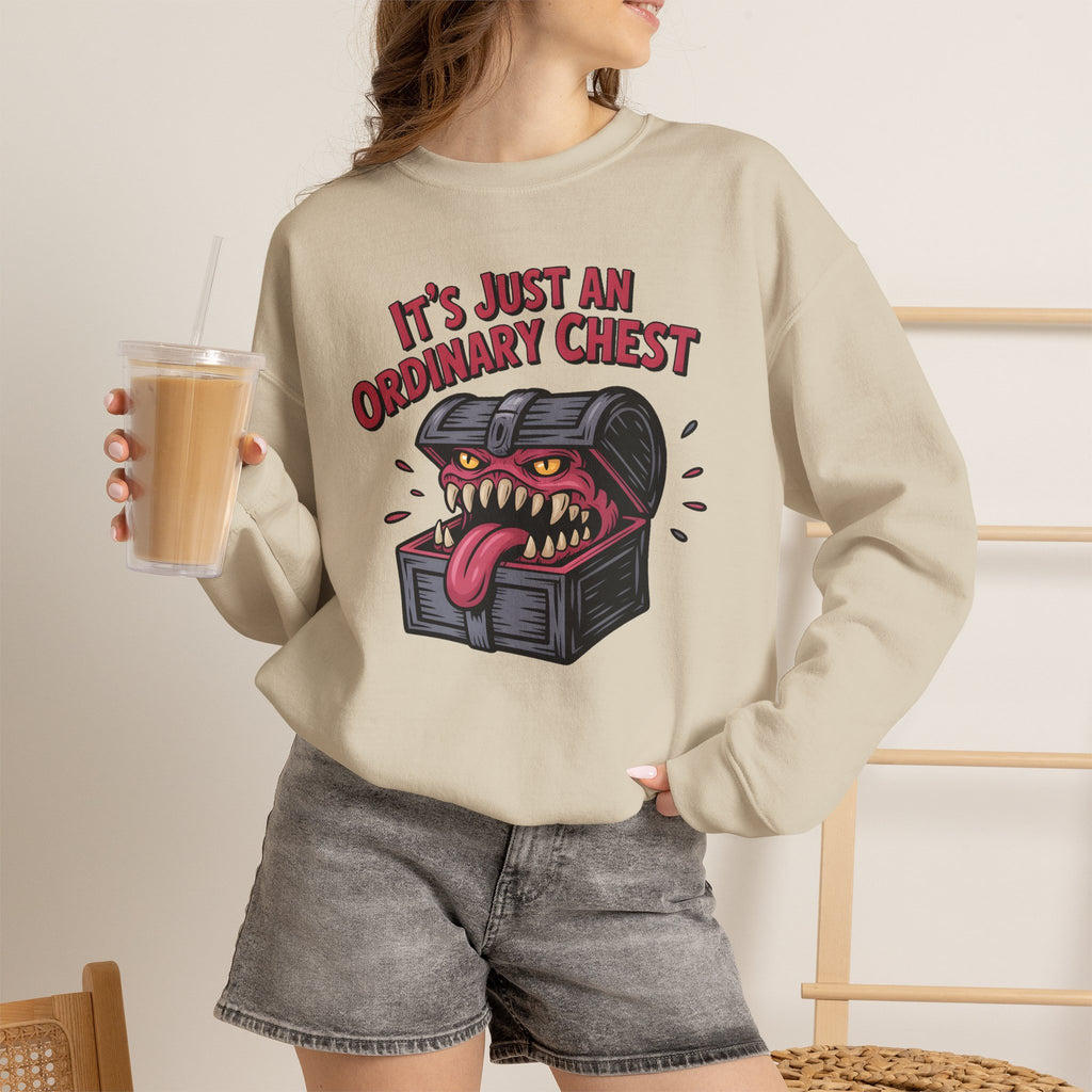 "It's Just An Ordinary Chest" — Mimic monster Sweatshirt