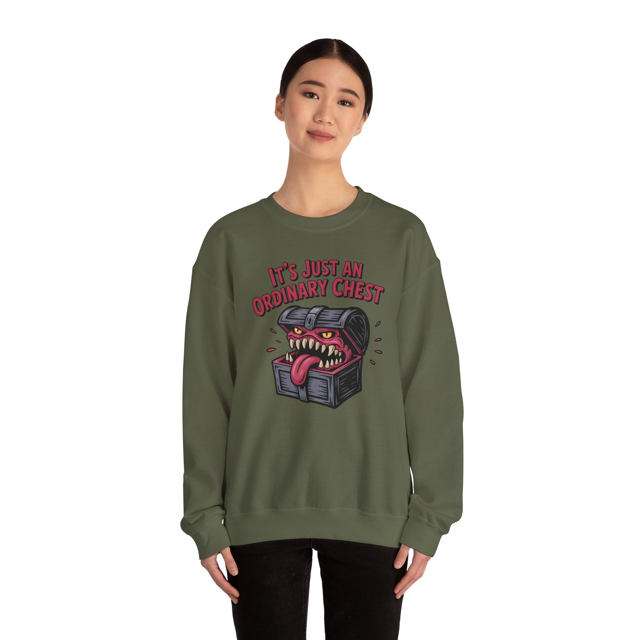 "It's Just An Ordinary Chest" — Mimic monster Sweatshirt