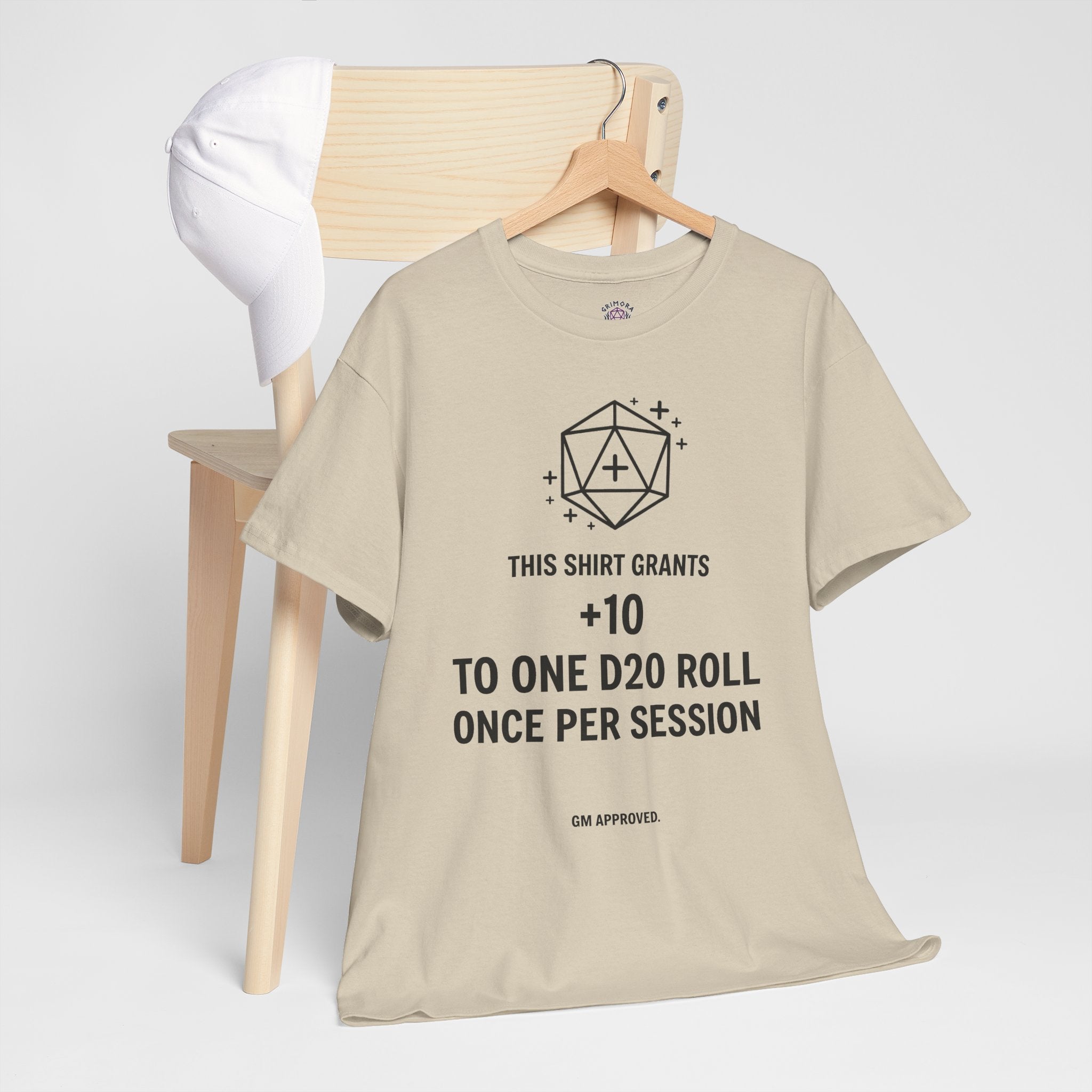 Dice roll plus modifier T-shirt | D20 RPG Personalizable T-shirt