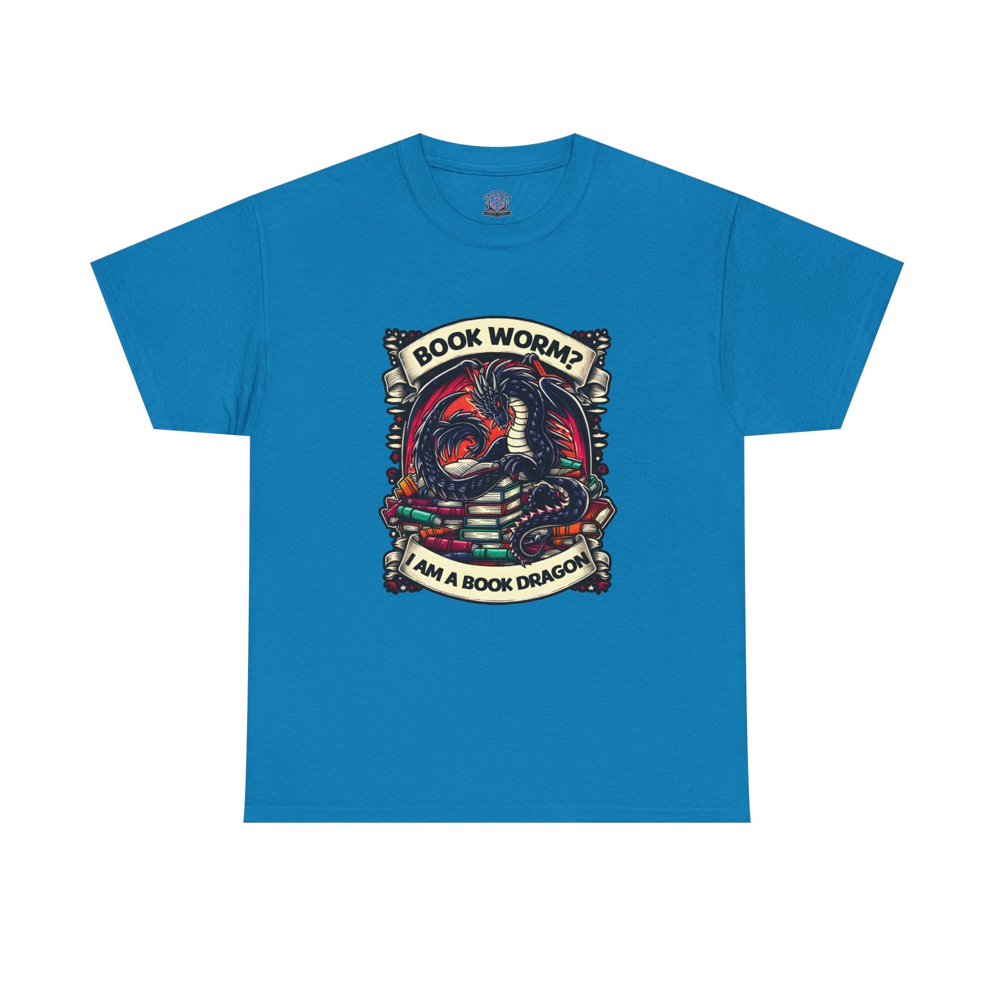 Book Worm? I Am a Book Dragon, Fantasy Reader T-shirt