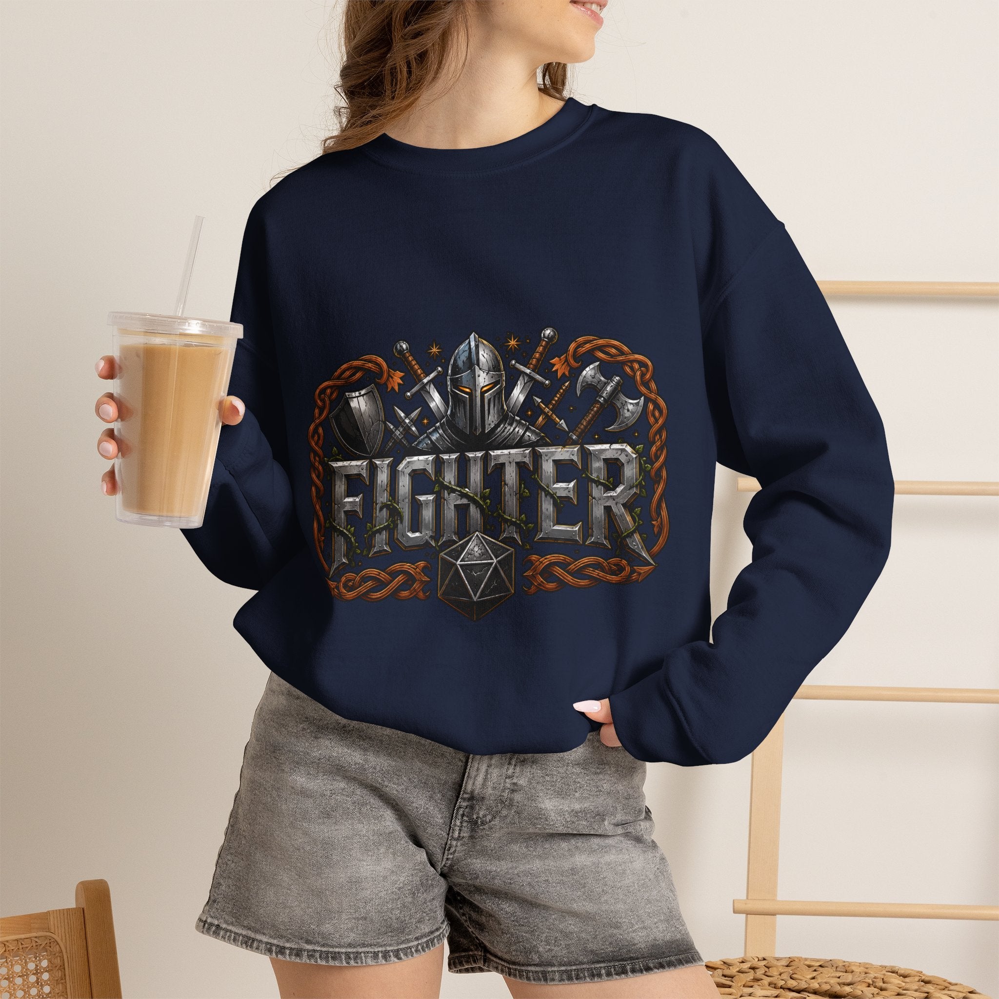 Fighter – Ready for Battle | DnD class Sweatshirt