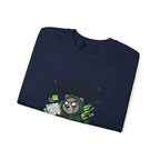 Feral But Free Crewneck Sweatshirt | chaotic-quirky, unhinged millennial burnout