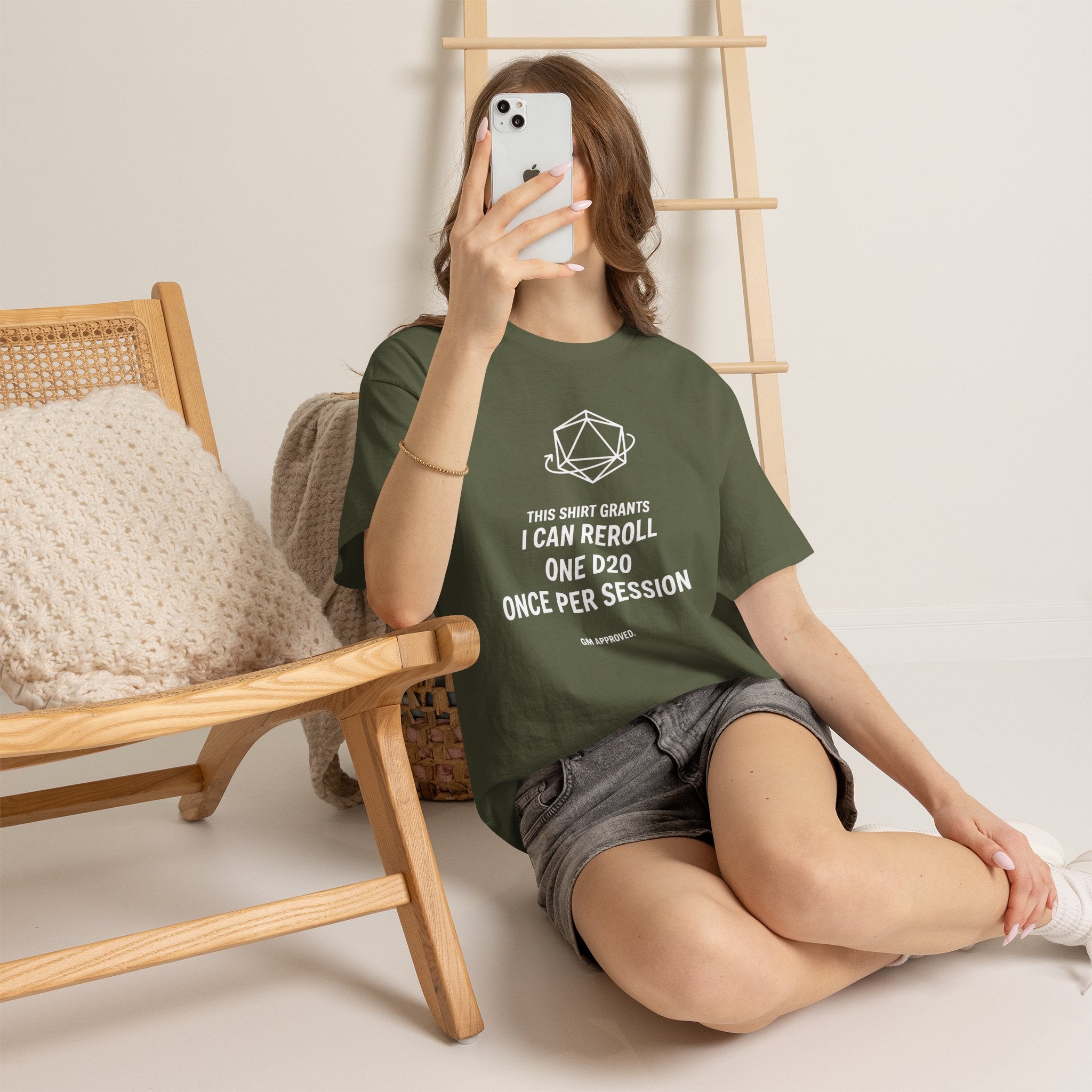 Reroll T-shirt | RPG Personalizable T-shirt