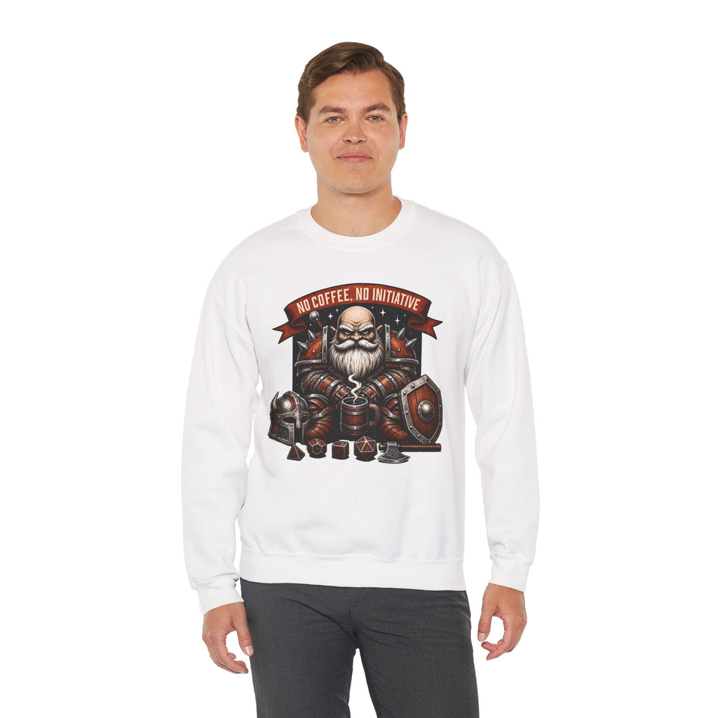 No Coffee, No Initiative | Fantasy RPG Sweatshirt