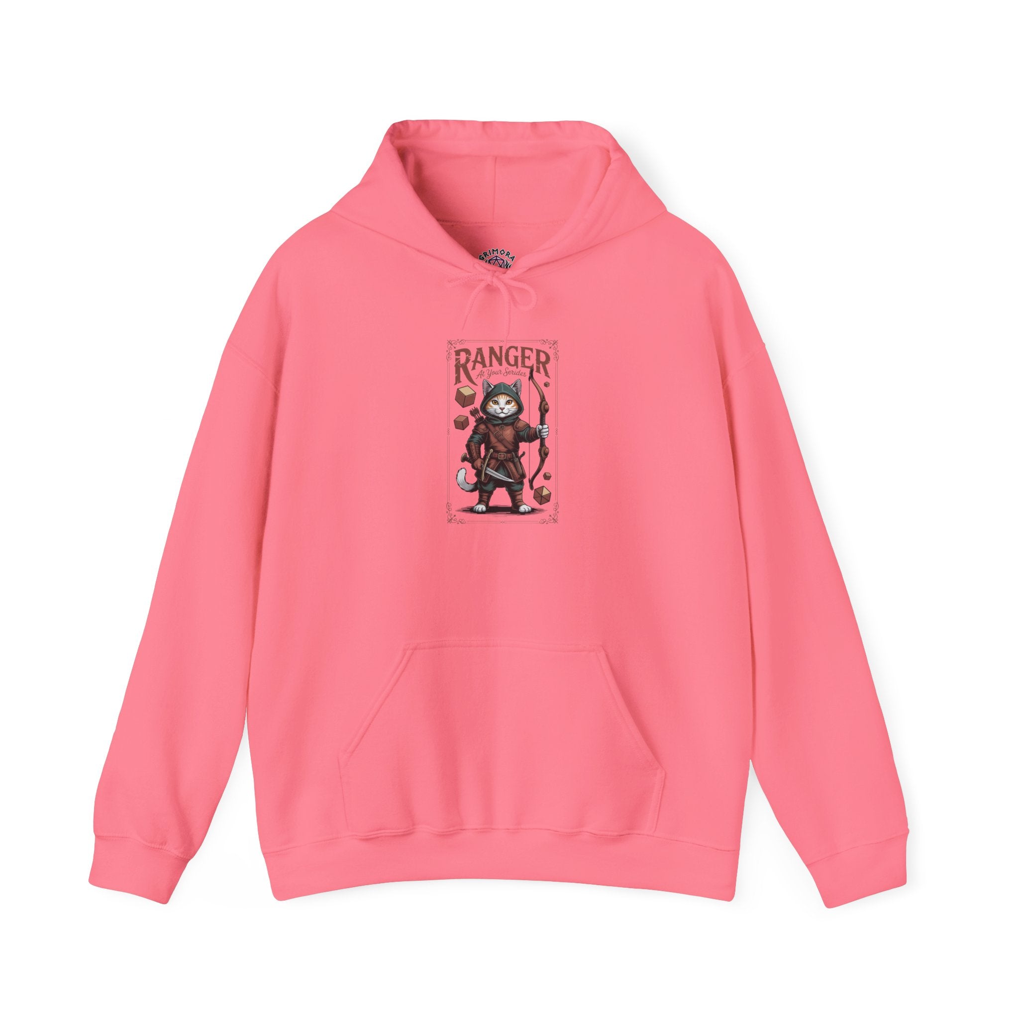 Ranger Cat at Your Serivece D&D Hoodie | Cat Lover RPG Gift