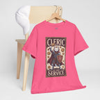 Cleric Cat at Your Service D&D T-shirt | Cat Lover RPG Gift