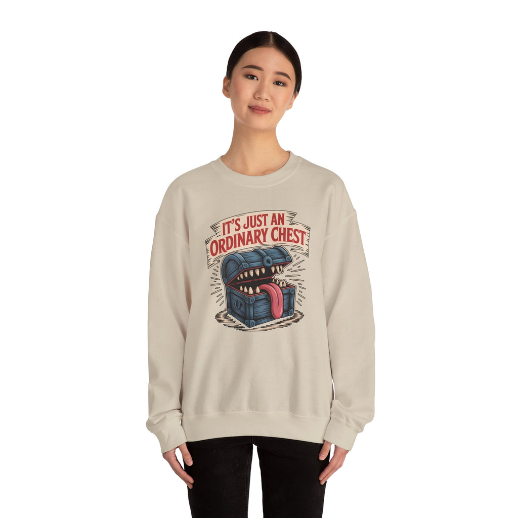 "It's Just An Ordinary Chest" — Mimic monster Sweatshirt
