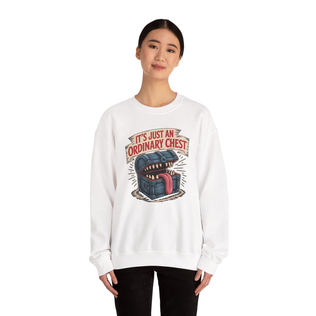 "It's Just An Ordinary Chest" — Mimic monster Sweatshirt