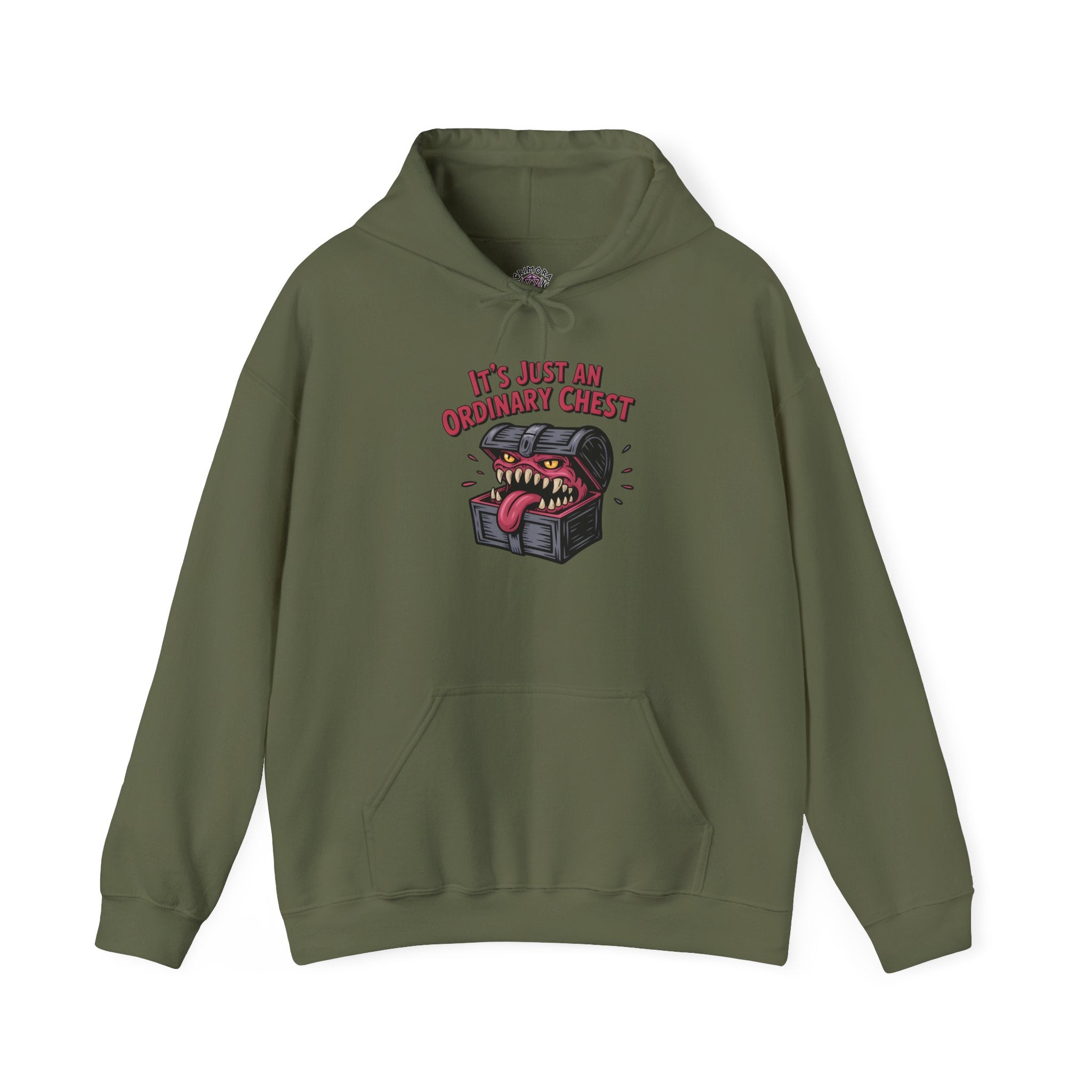 "It's Just An Ordinary Chest" — Mimic monster Hoodie