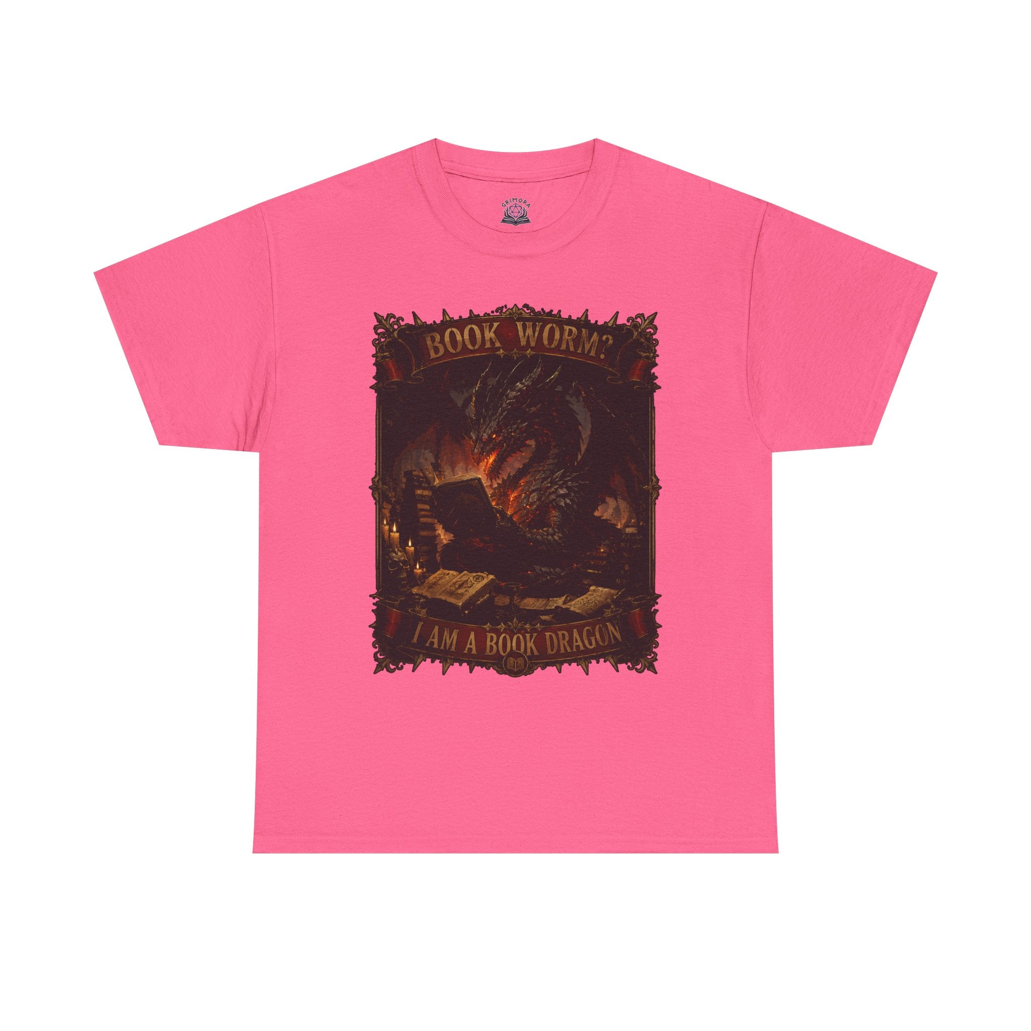 Book Worm? I Am a Book Dragon, Fantasy Reader T-shirt