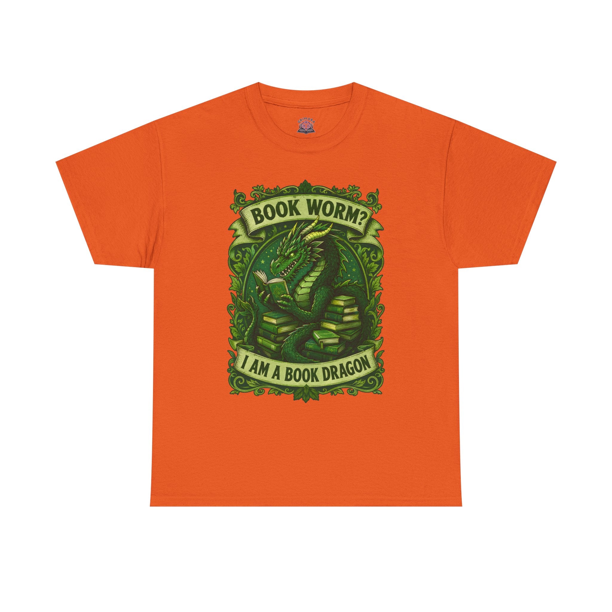 Book Worm? I Am a Book Dragon, Fantasy Reader T-shirt
