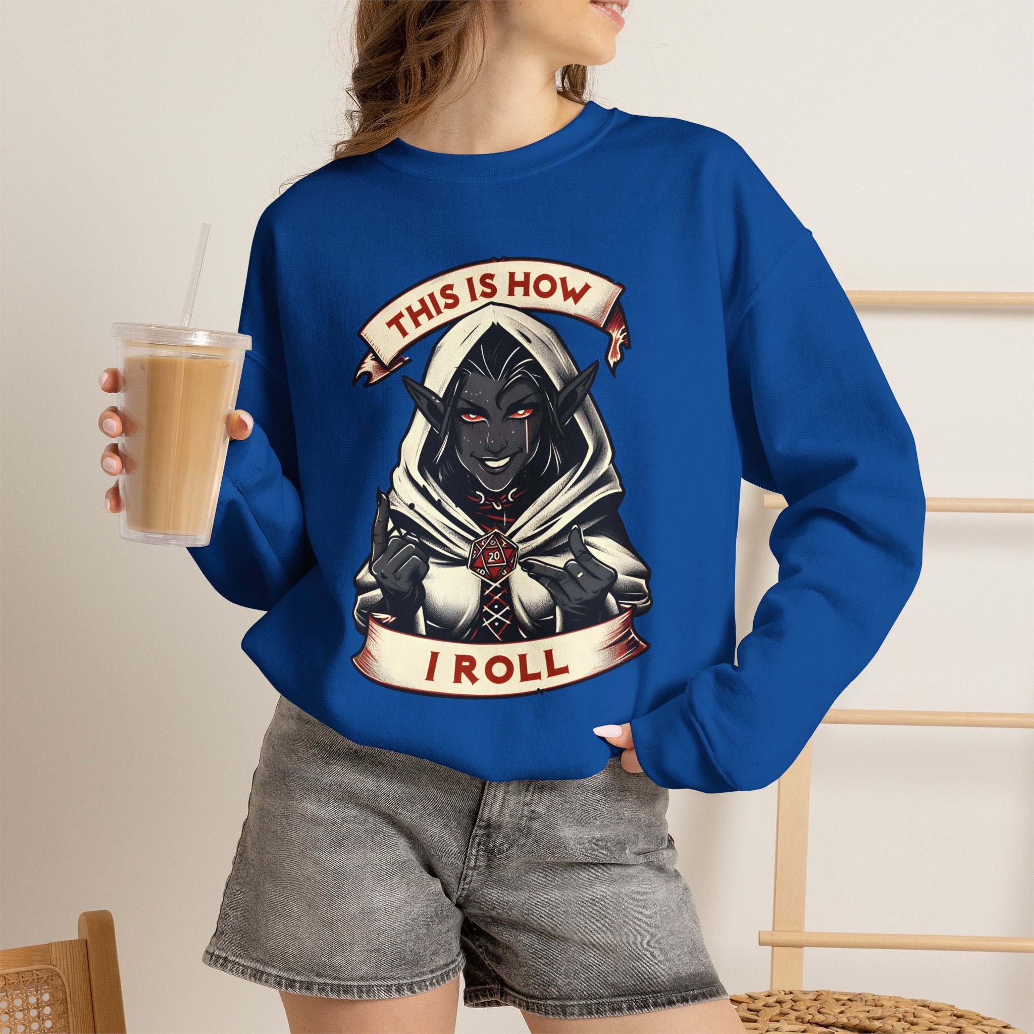 This Is How I Roll D20 Sweatshirt