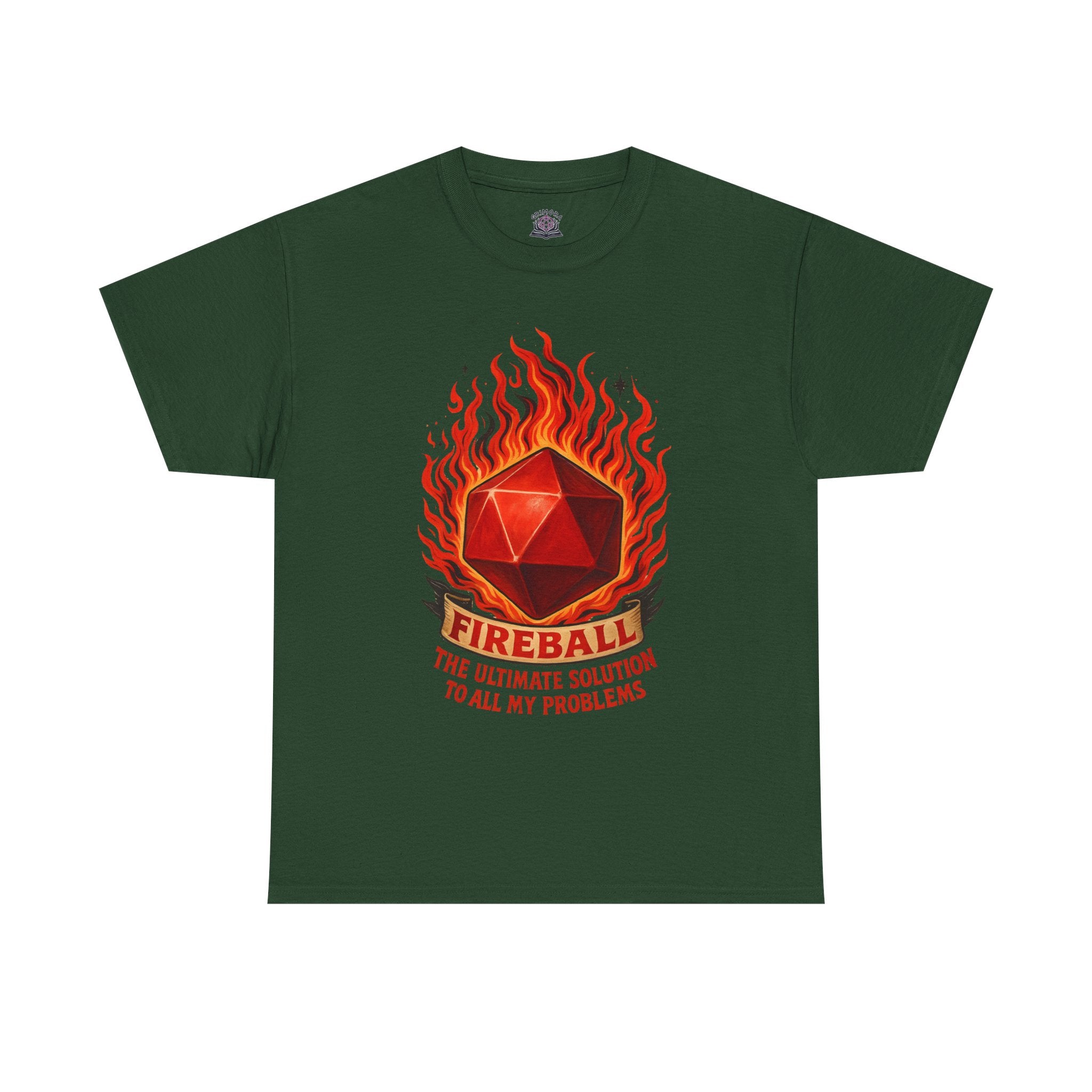 Fireball – The Ultimate Solution to All My Problems| Funny RPG T-shirt