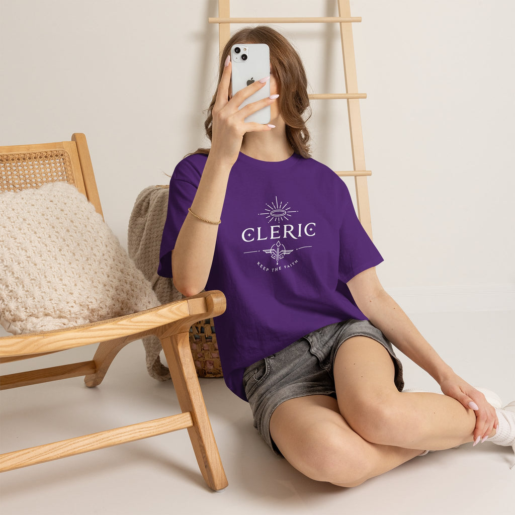 Cleric – Keep the Faith | DnD class T-shirt