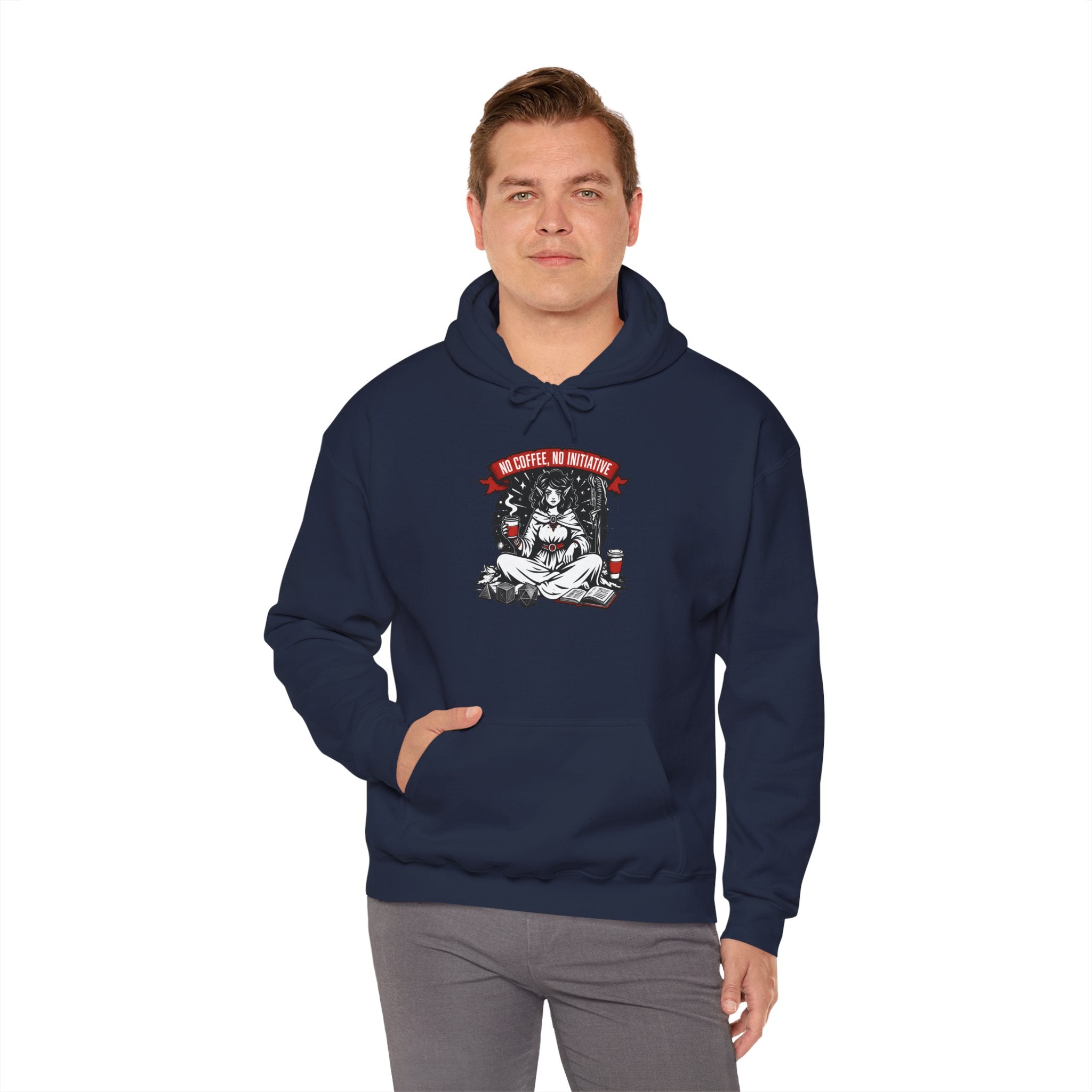 No Coffee, No Initiative | Fantasy RPG Hoodie