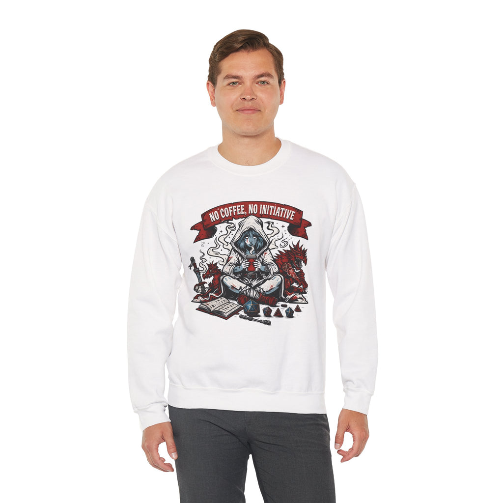 No Coffee, No Initiative | Fantasy RPG Sweatshirt