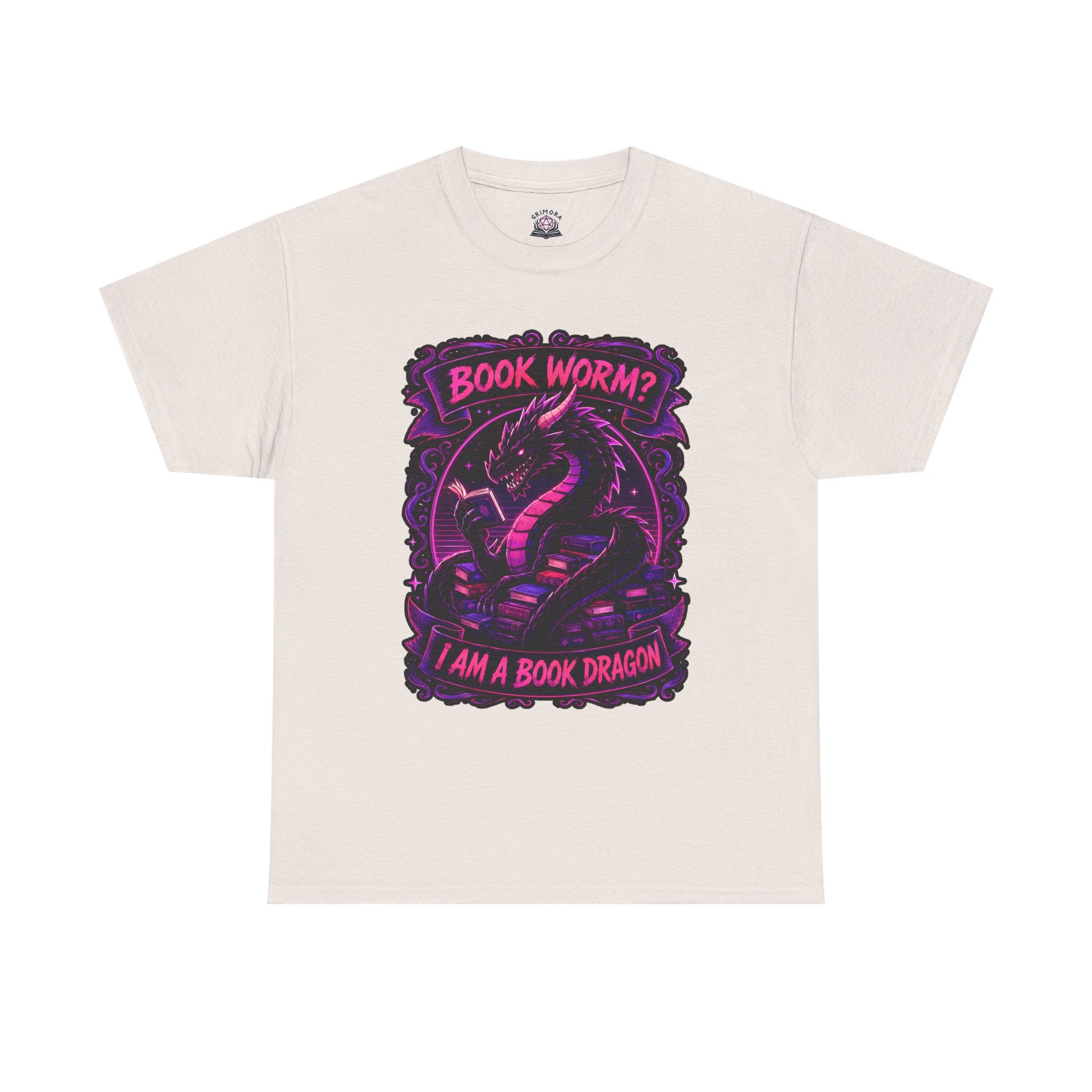 Book Worm? I Am a Book Dragon, Fantasy Reader T-shirt