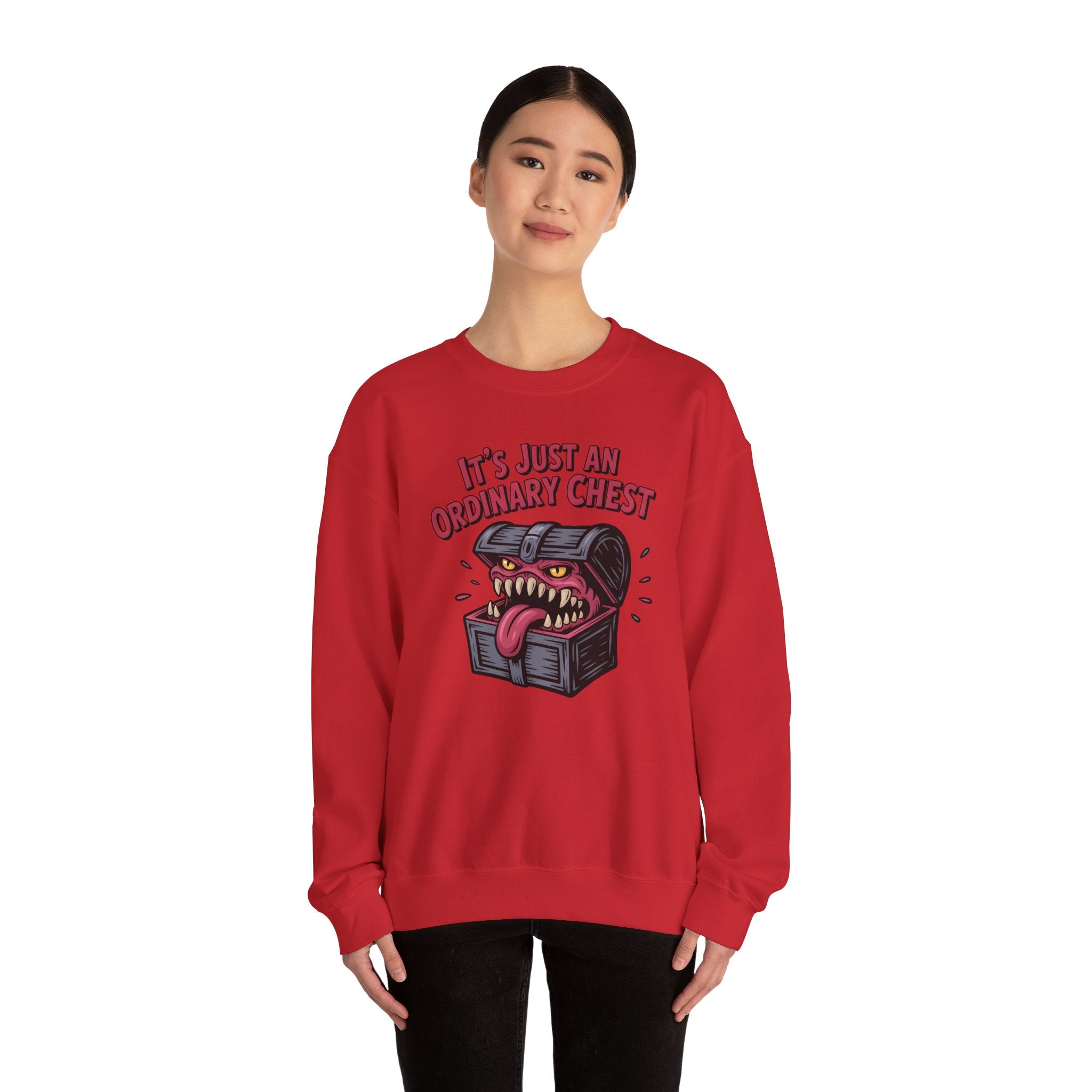 "It's Just An Ordinary Chest" — Mimic monster Sweatshirt